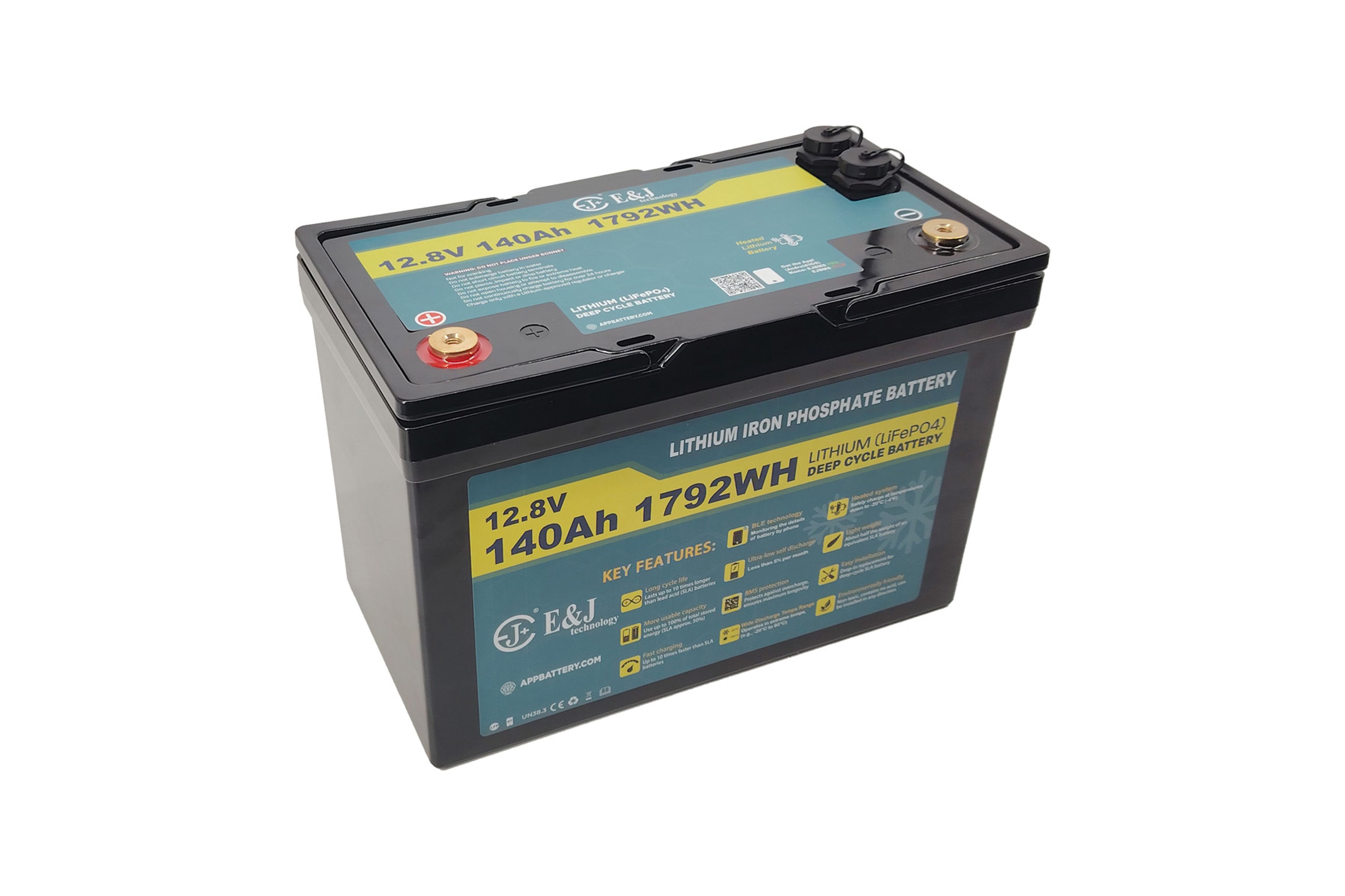 E&J LITHIUM 12V 140AH BT & HEAT