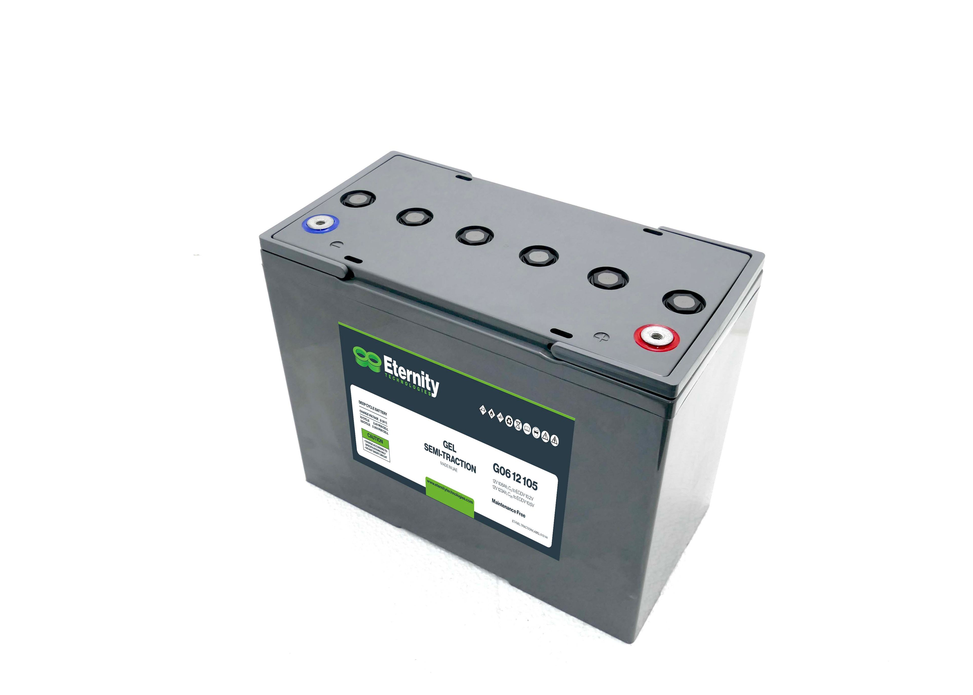 ETERNITY GELE BATTERI 12V 108AH 5/H M8 