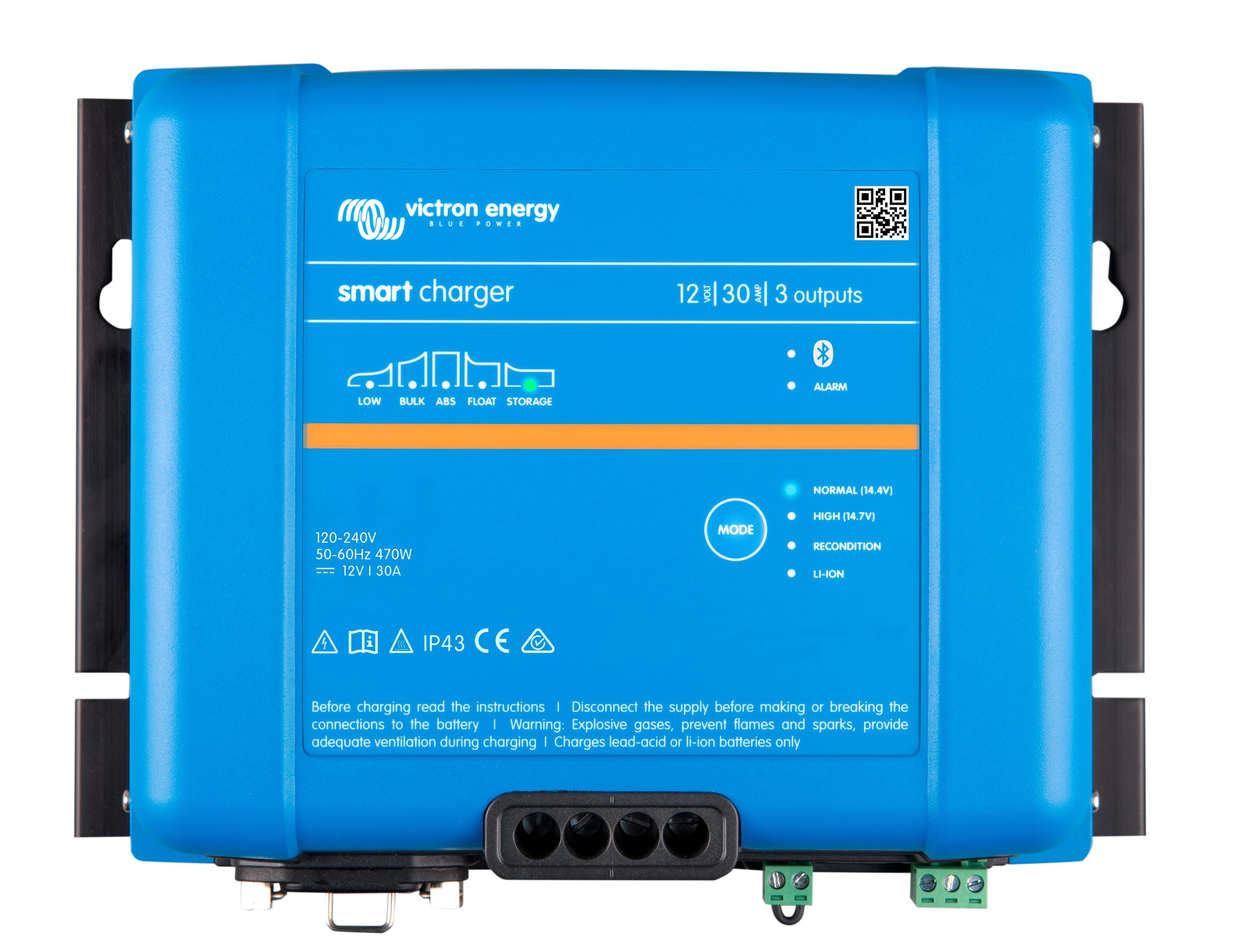 VICTRON SMART IP43 LADER 12V 30A (3) 120-240V