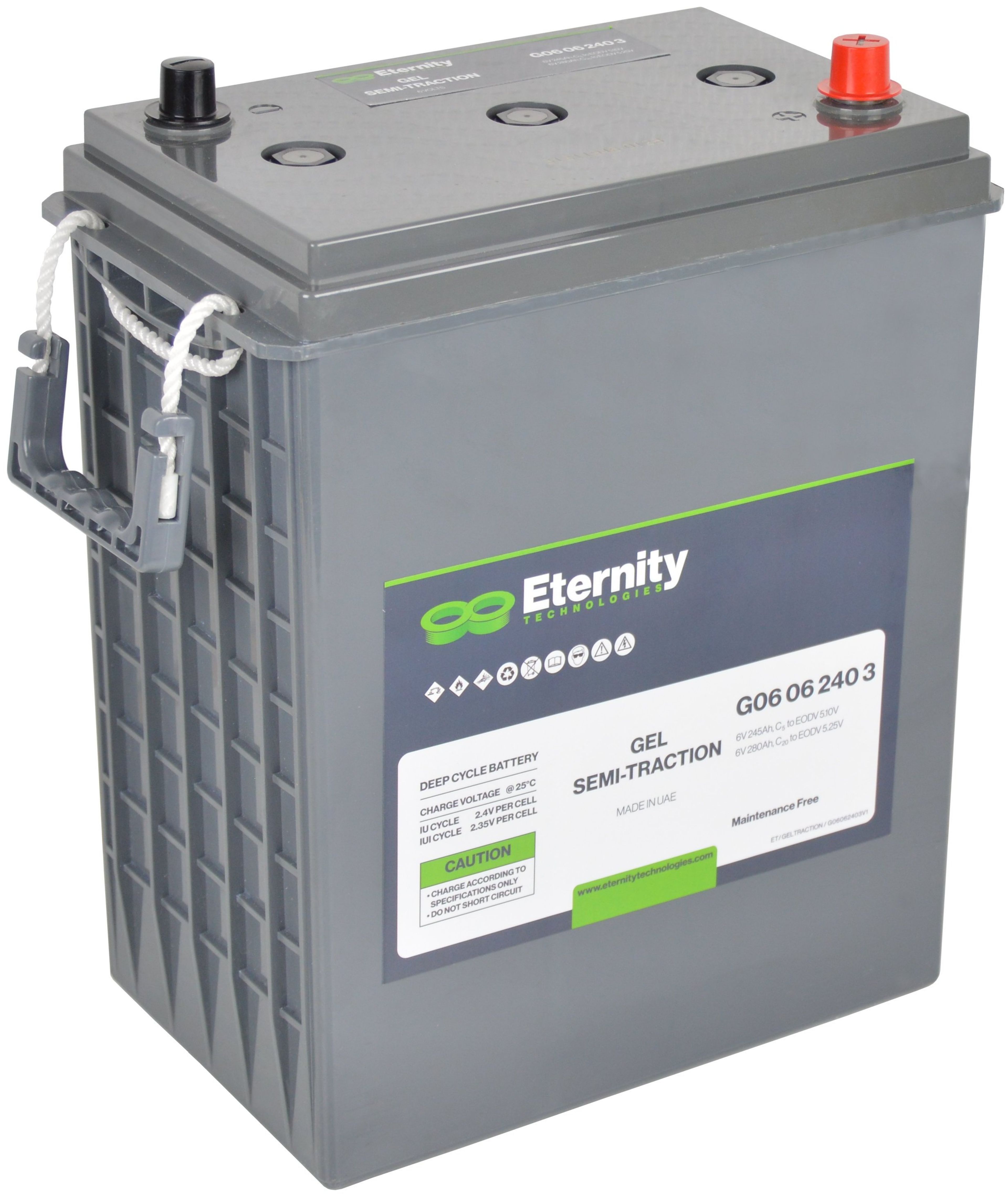ETERNITY GELE BATTERI 6V 245AH 5/H