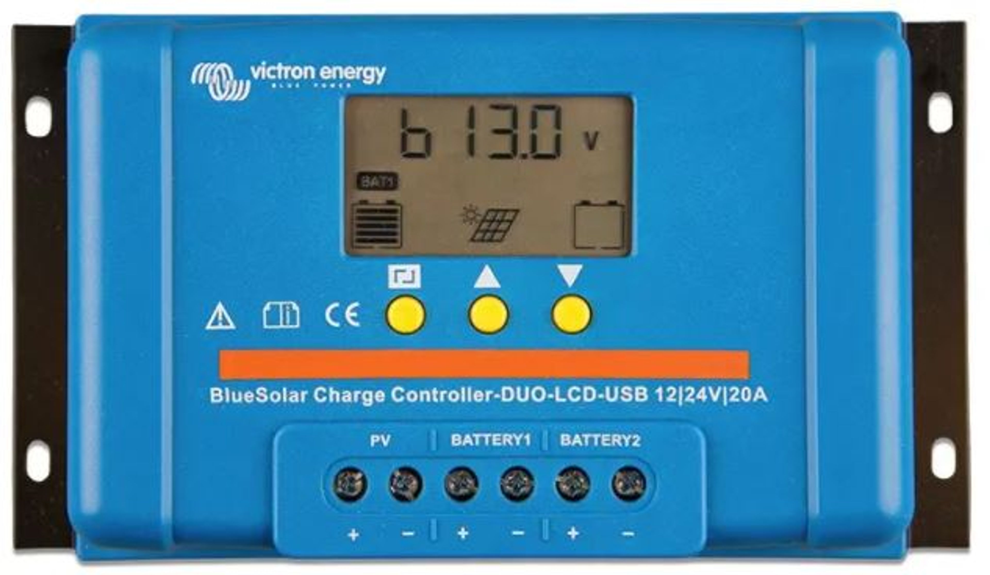 VICTRON BLUES DUO PWM-LCD&USB 12/24V-20A