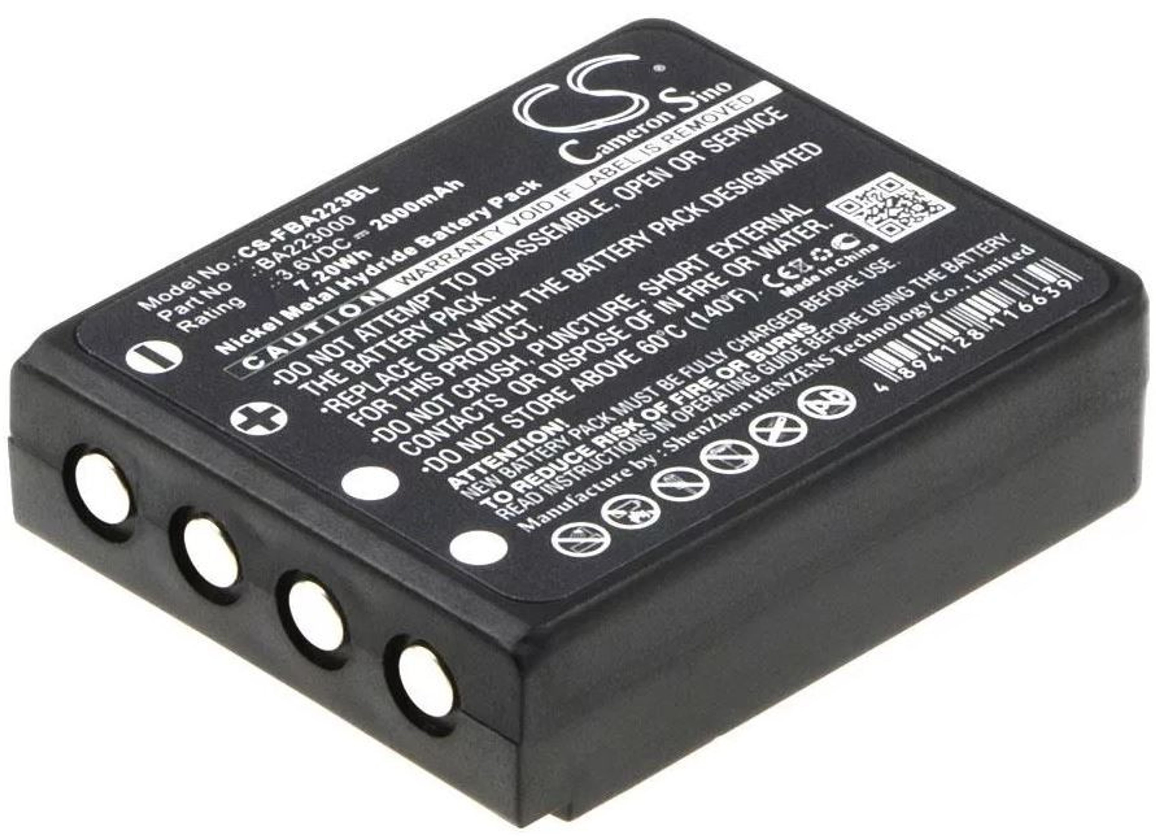KRAN BATTERI 3,6V/2AH NI-MH 12,00WH