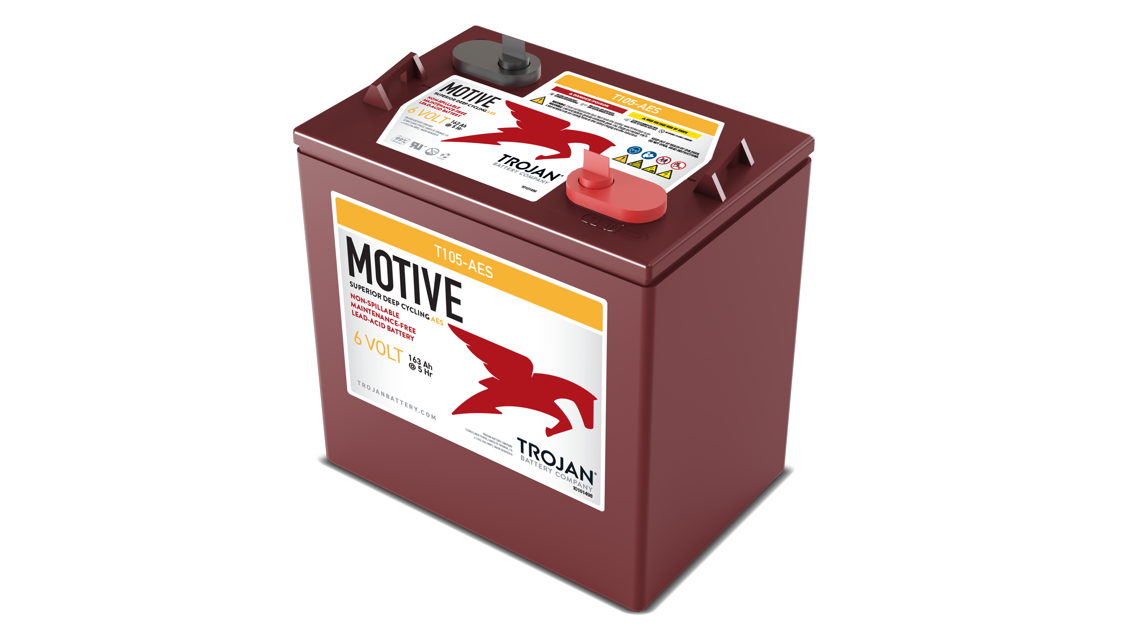 TROJAN AES AGM BATTERI 6V 207AH POL M8