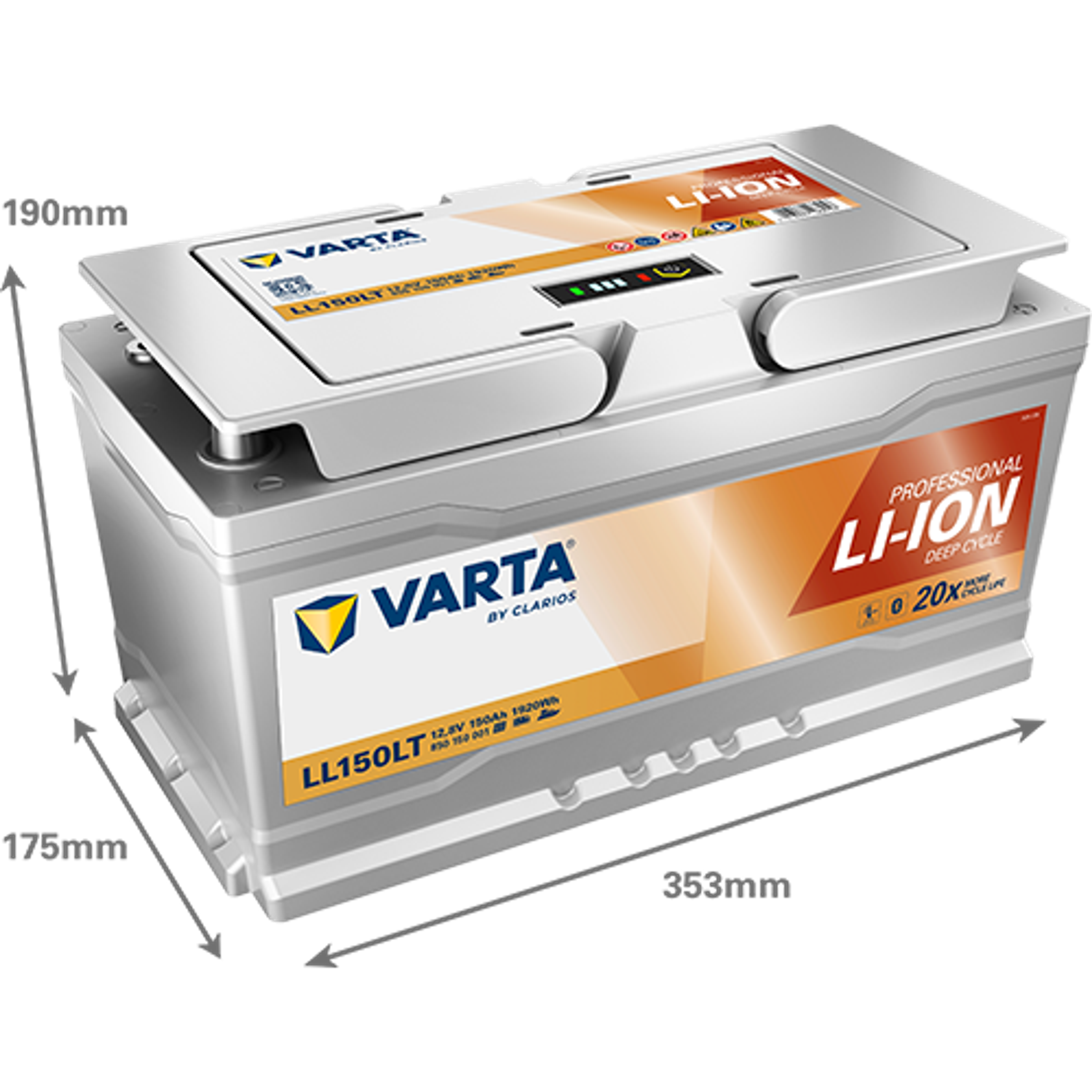 VARTA PROFESSIONAL LI-ION 12V 150Ah 1920Wh HEAT