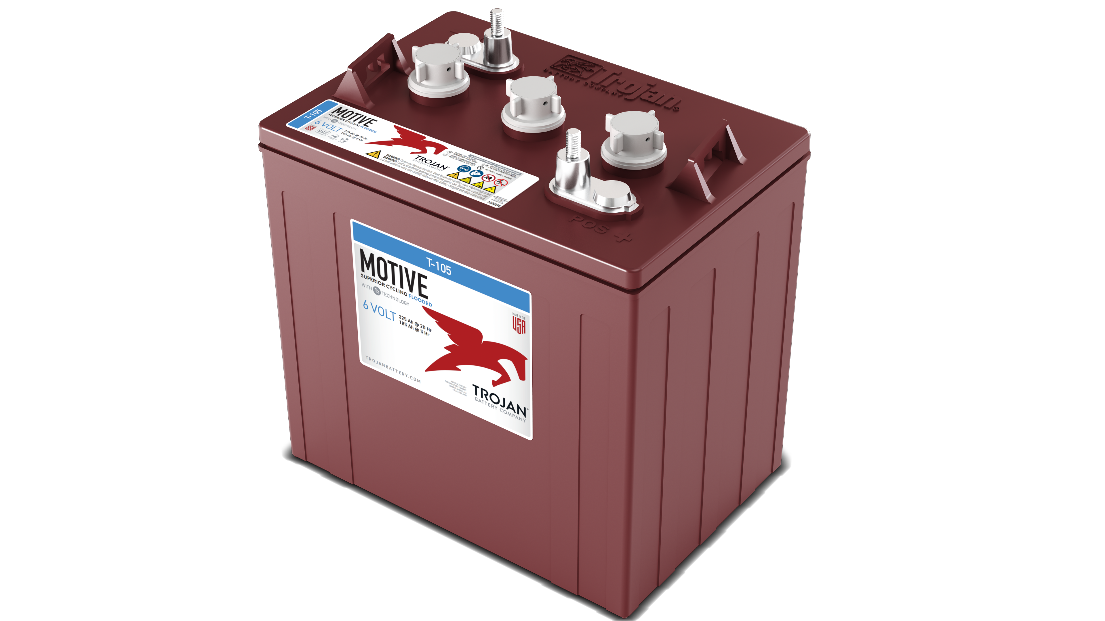 TROJAN BATTERI 6V 225AH LPT-GEVINDPOL