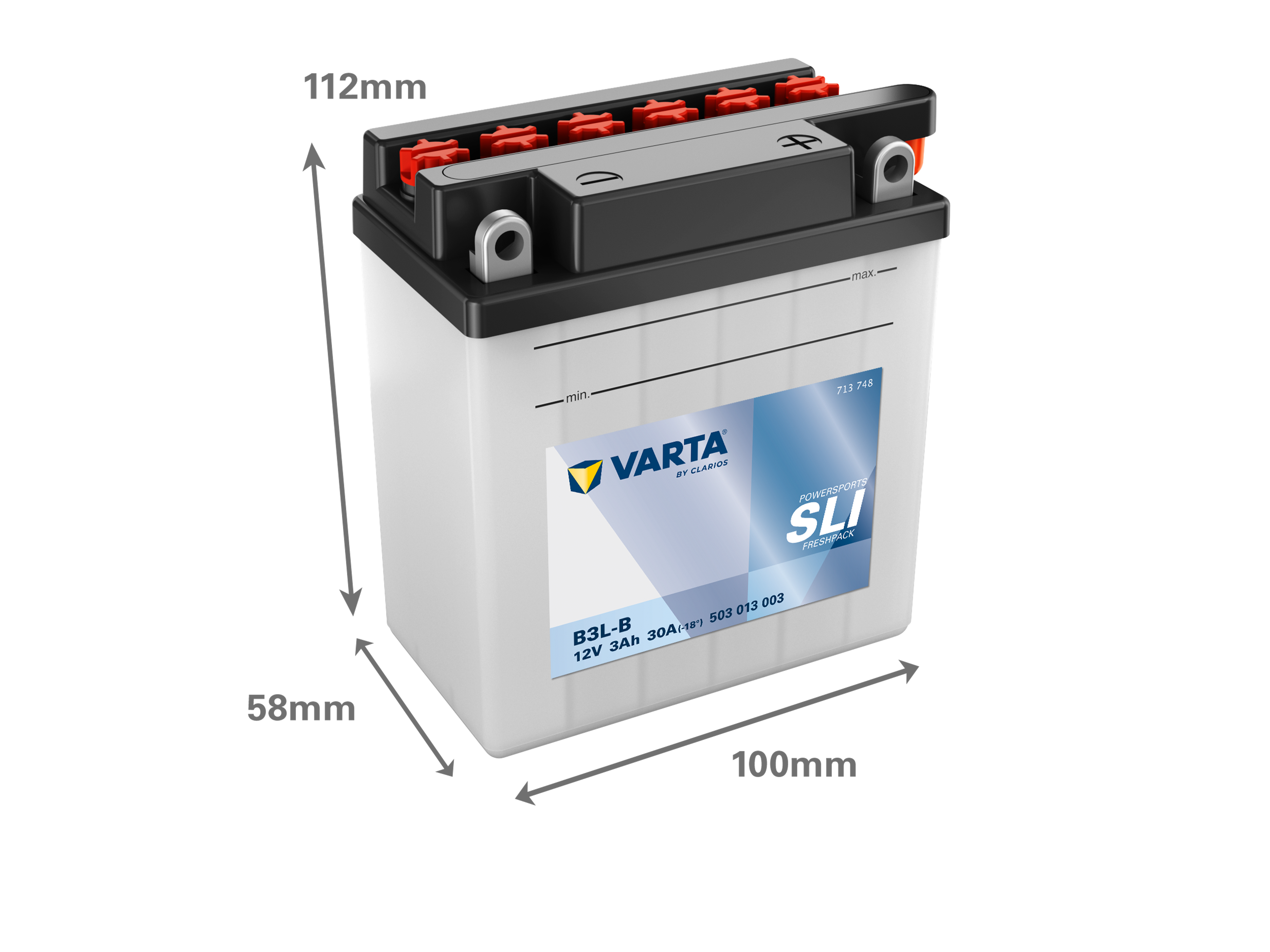 VARTA POWERSPORTS FRESHPACK 12V 3 AH