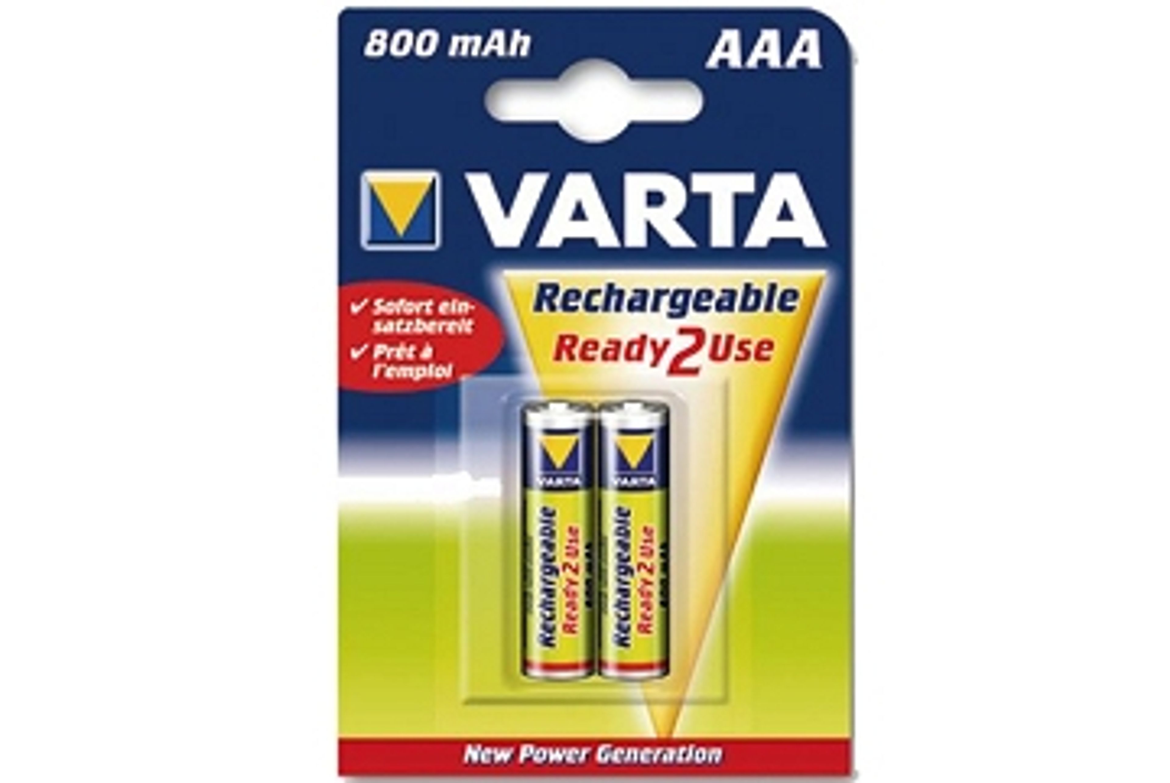 VARTA GENOPLADELIGT BATTERIER 1,2V AAA