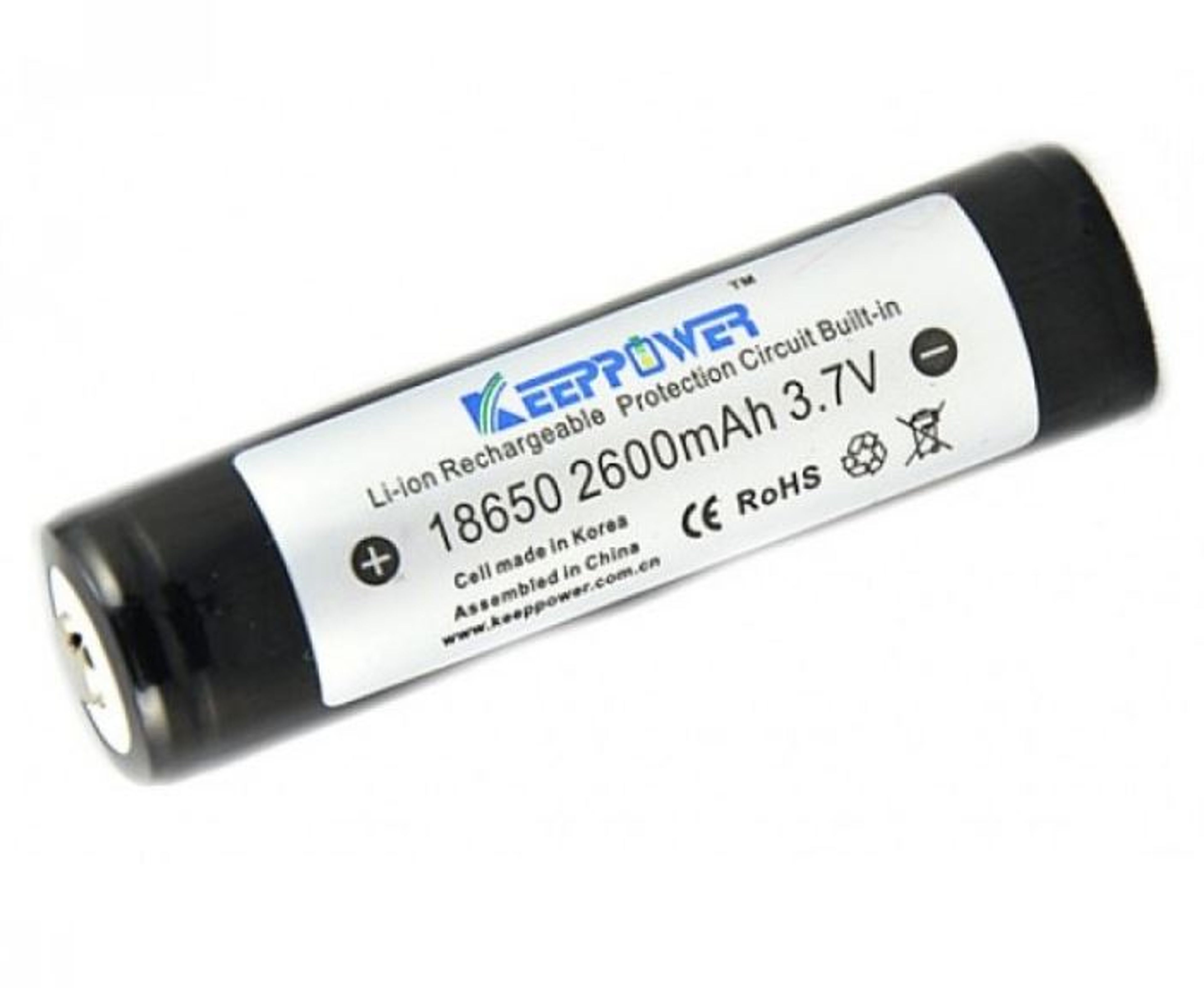 BATTERI GENOPLADELIG 3,7V 3500MAH SORT