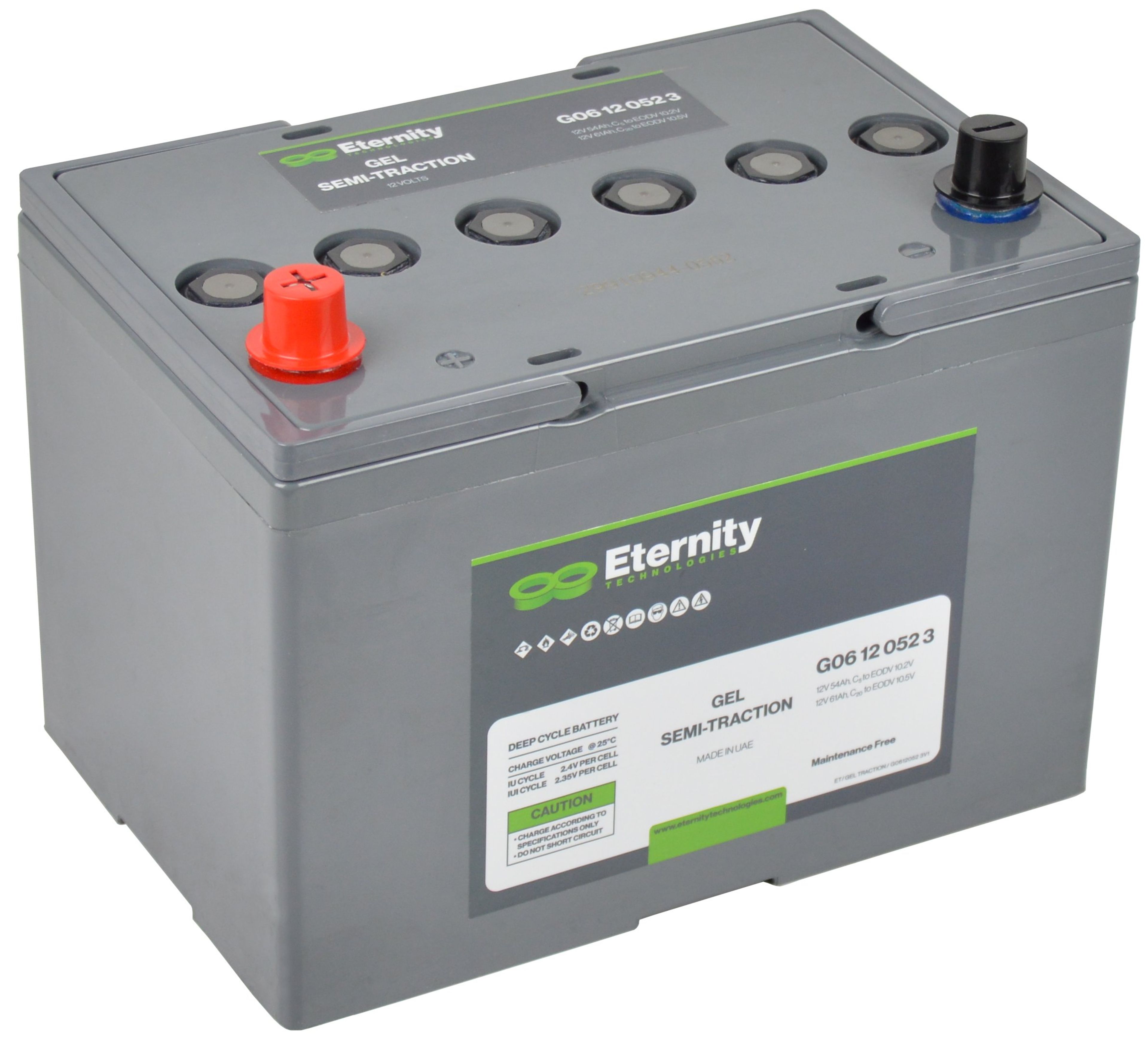 ETERNITY GELE BATTERI 12V 54AH 5/H 