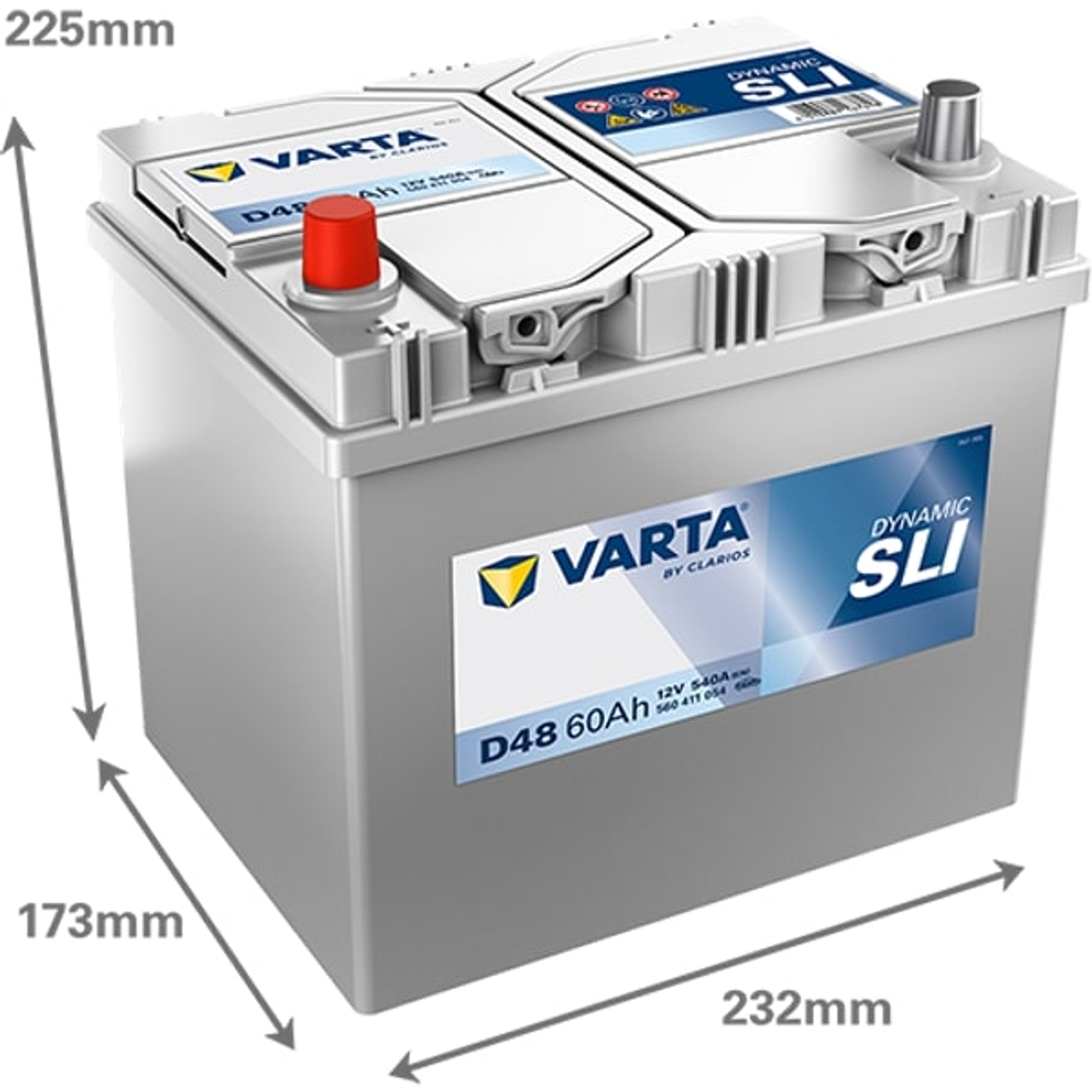VARTA BATTERI BLUE DYNAMIC 12V 60 AH