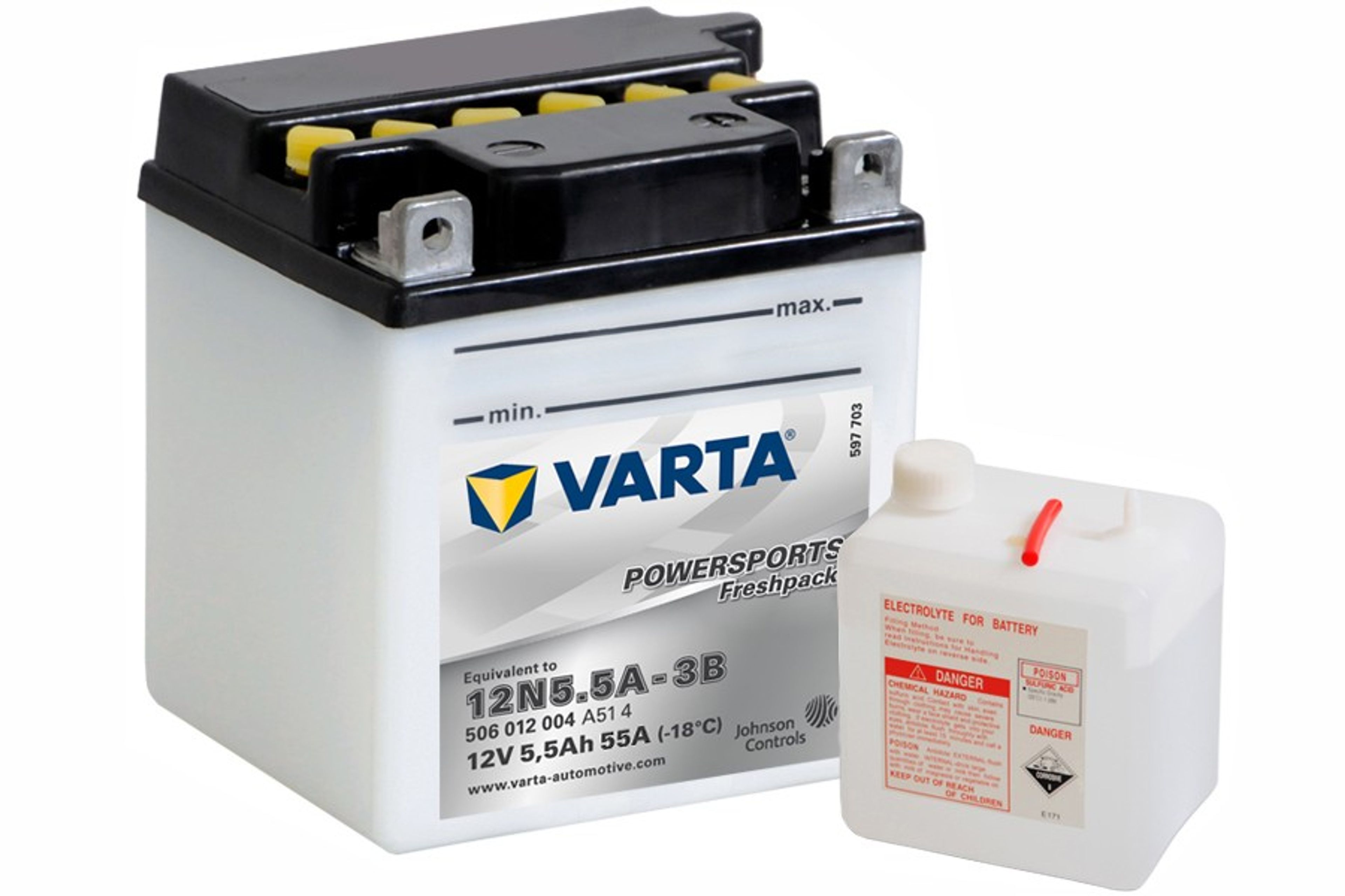 VARTA POWERSPORTS FRESHPACK 12V 5,5 AH