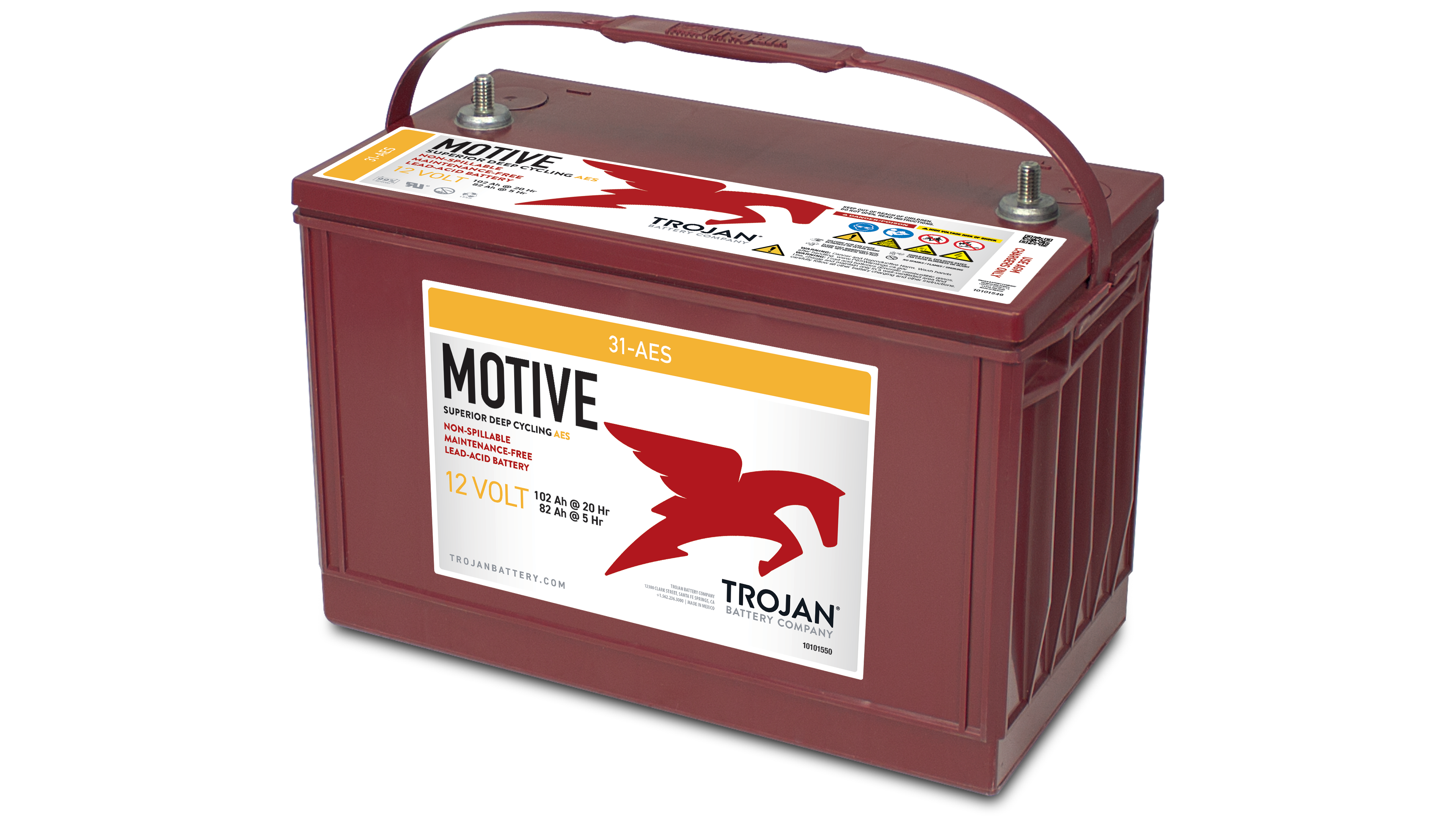 TROJAN AES AGM BATTERI 12V 102AH POL ST