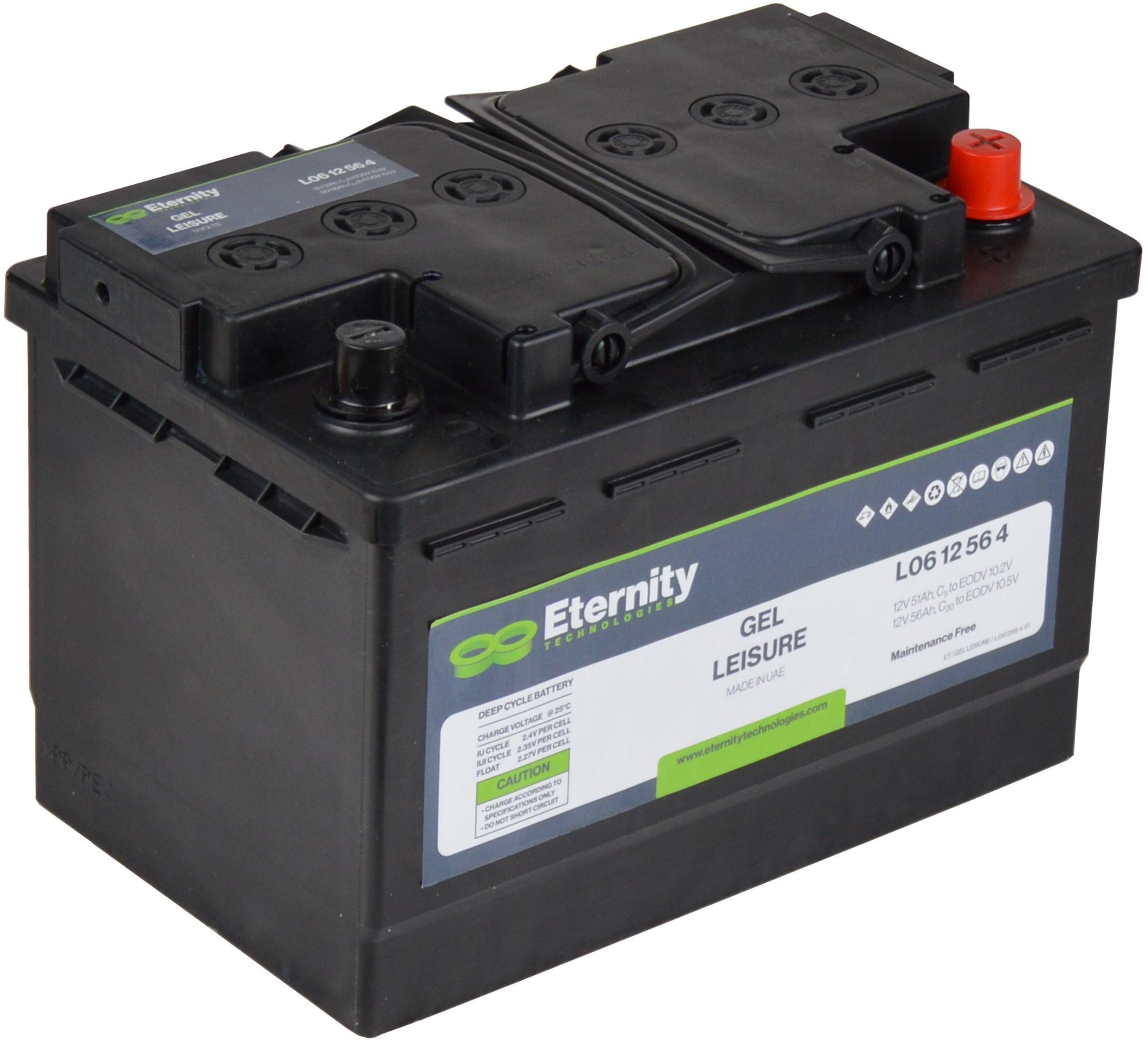 ETERNITY GELE BATTERI 12V 56AH 20/H