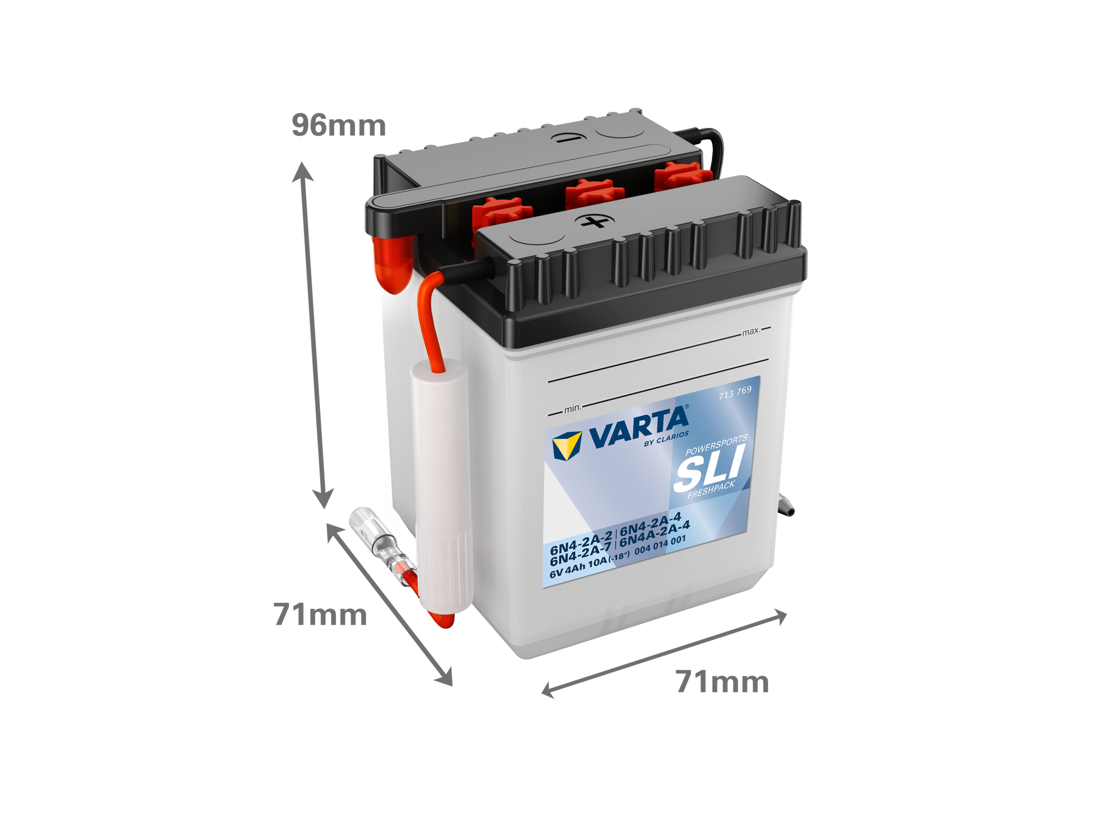 VARTA POWERSPORTS FRESHPACK 6V 4AH