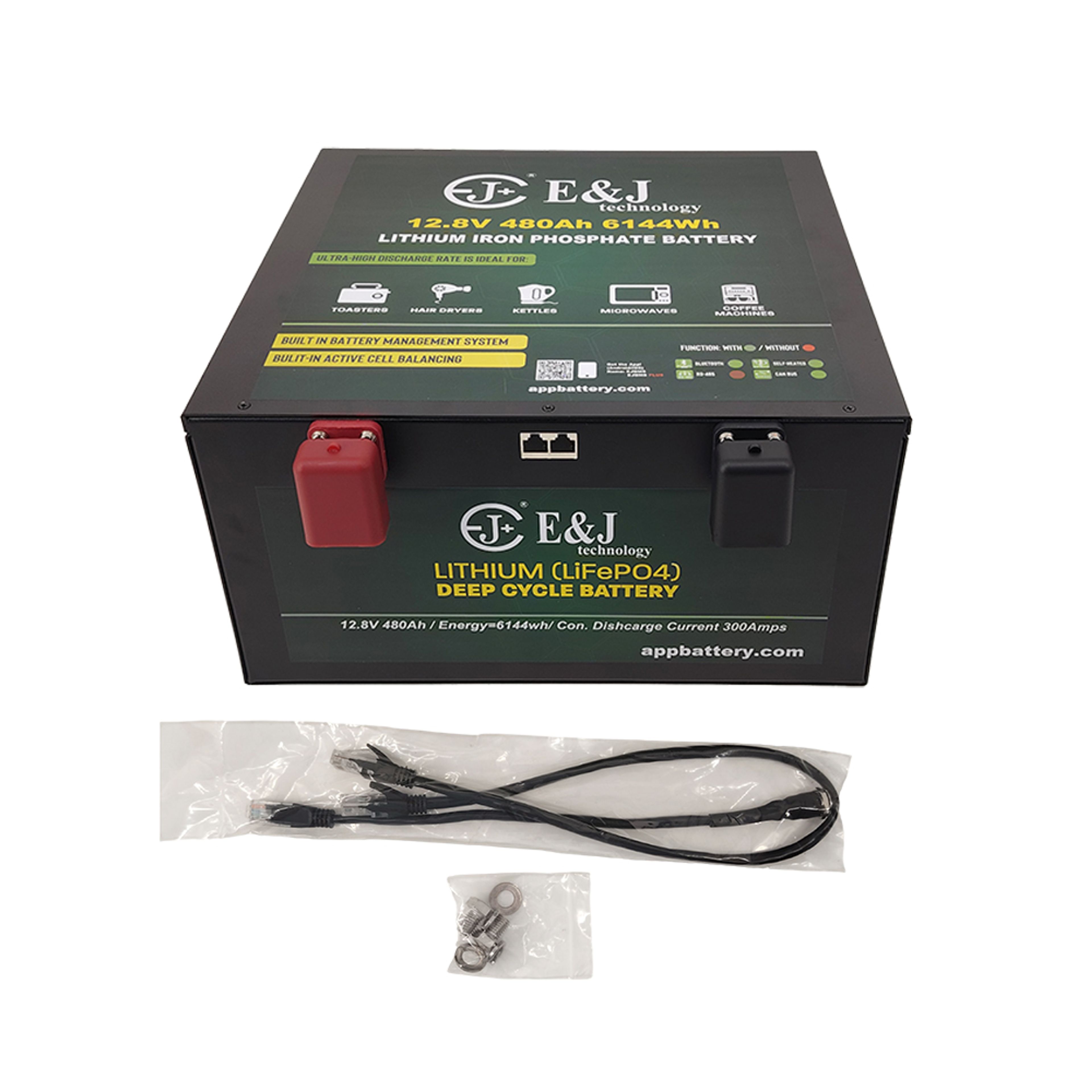 E&J LITHIUM 12V 480AH BT & HEAT