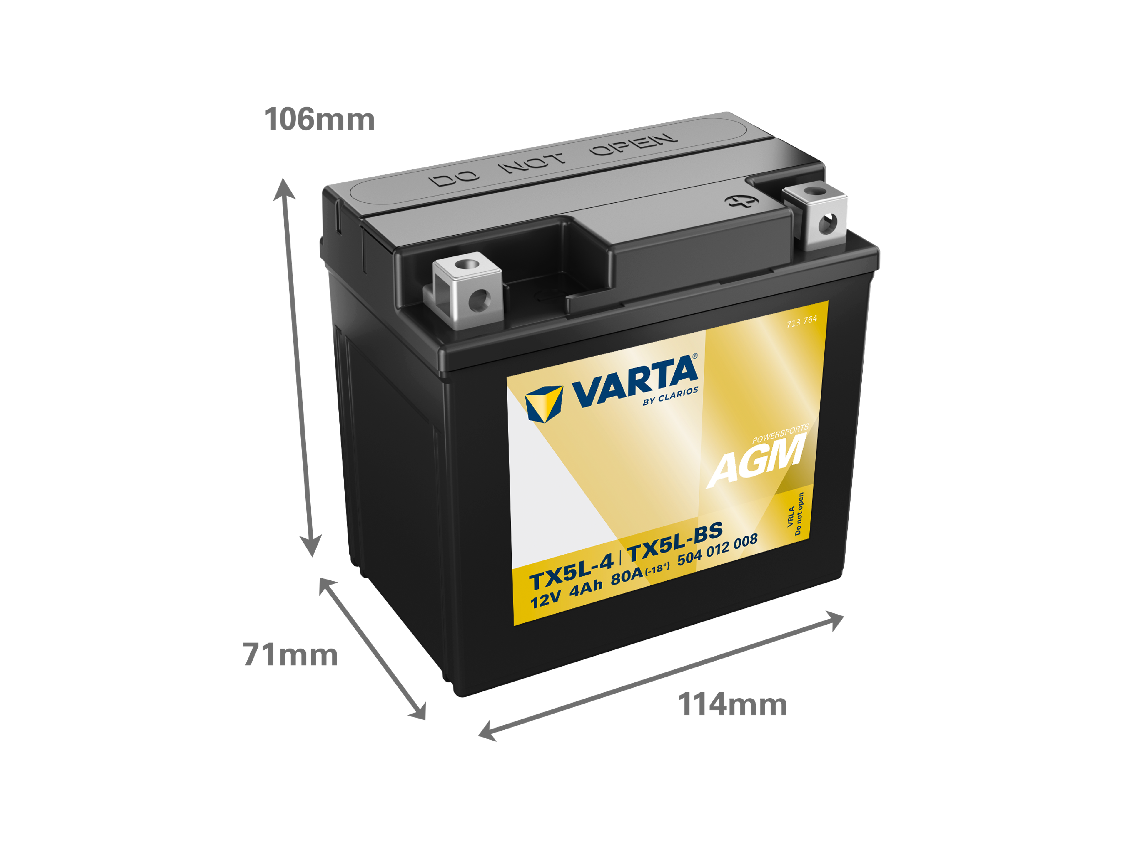 VARTA POWERSPORTS AGM 12V 4 AH