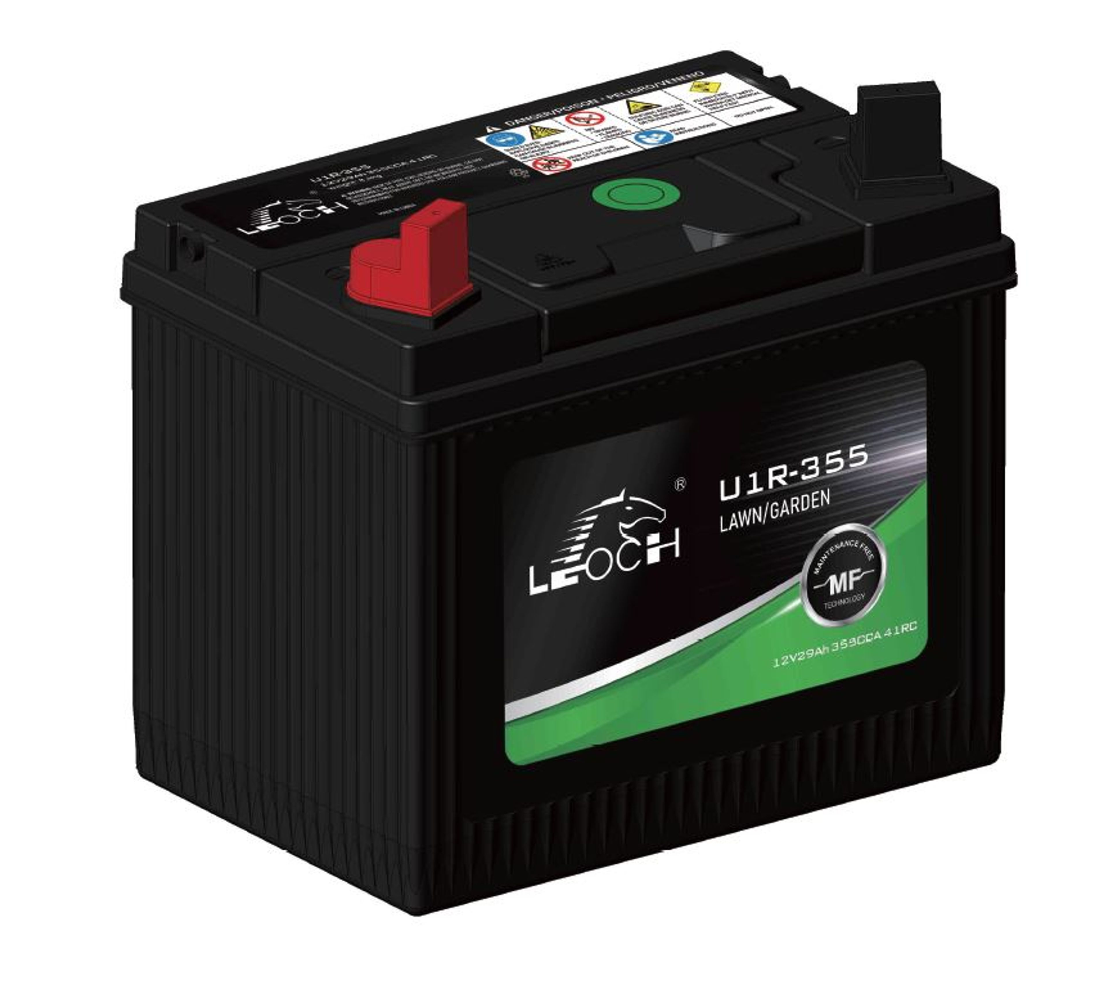LEOCH PLÆNEKLIPPER BATTERI 29 AH 