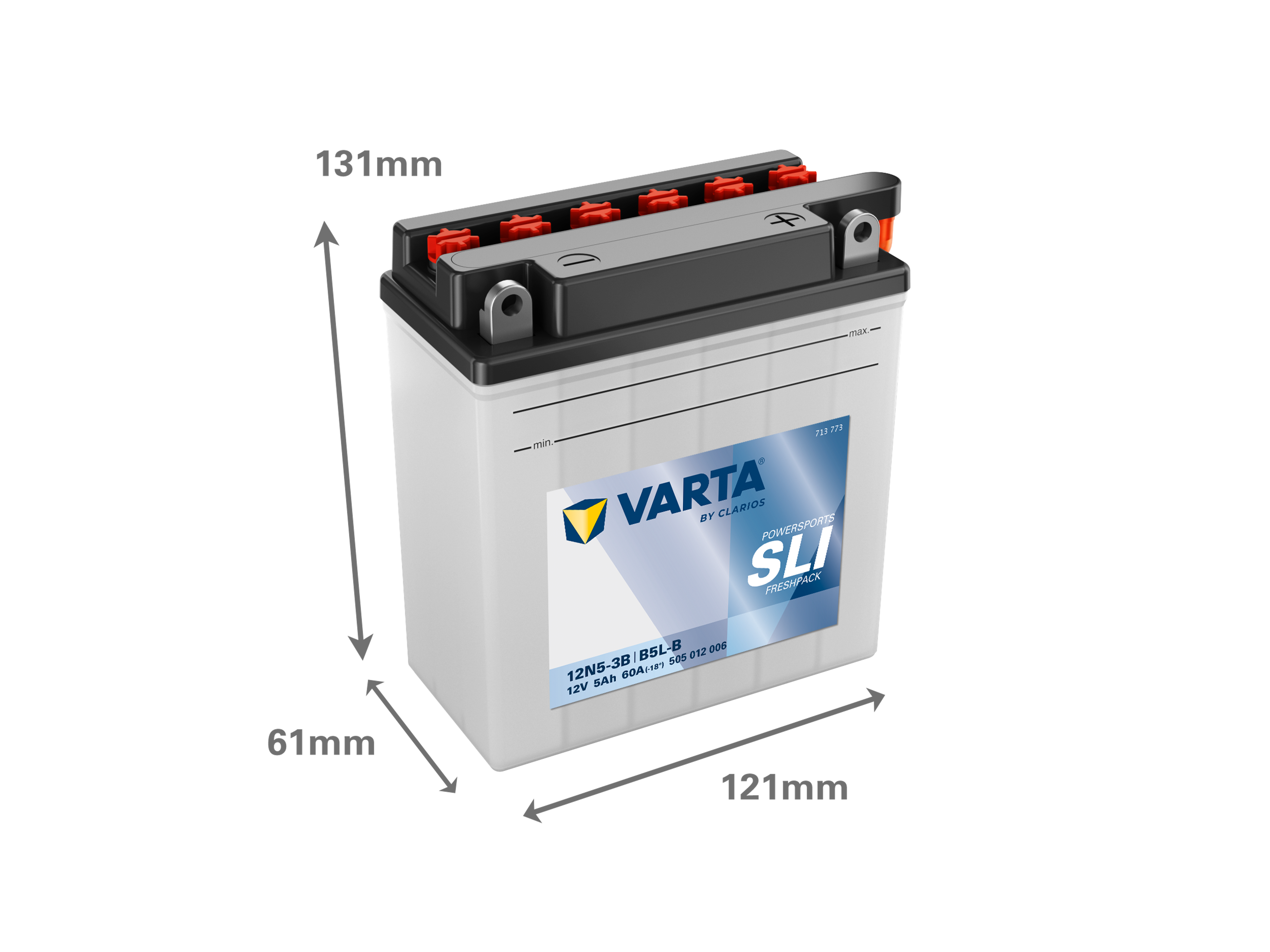 VARTA POWERSPORTS FRESHPACK 12V 5 AH