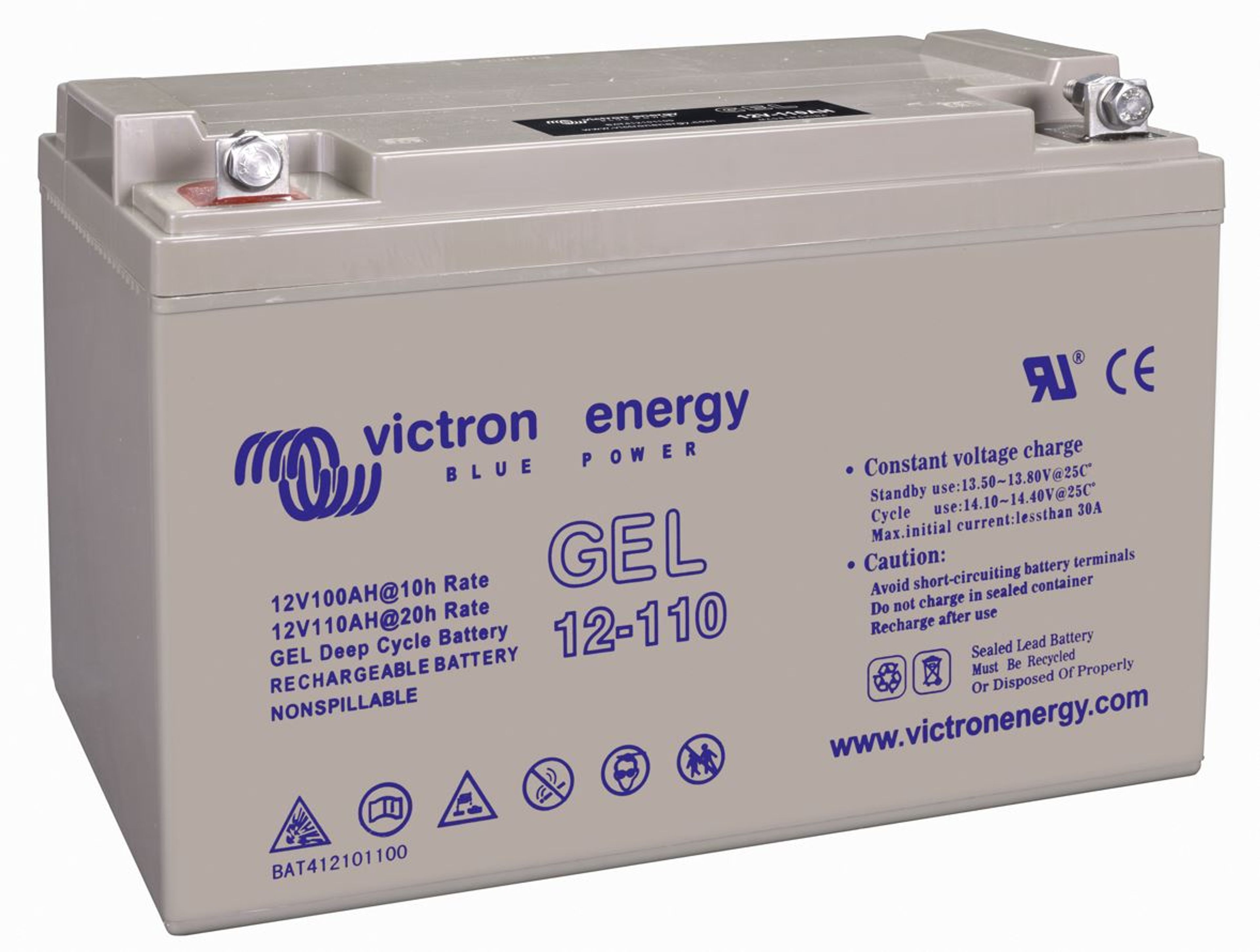 VICTRON 12V 110AH GEL DEEP CYCLE BATTERI