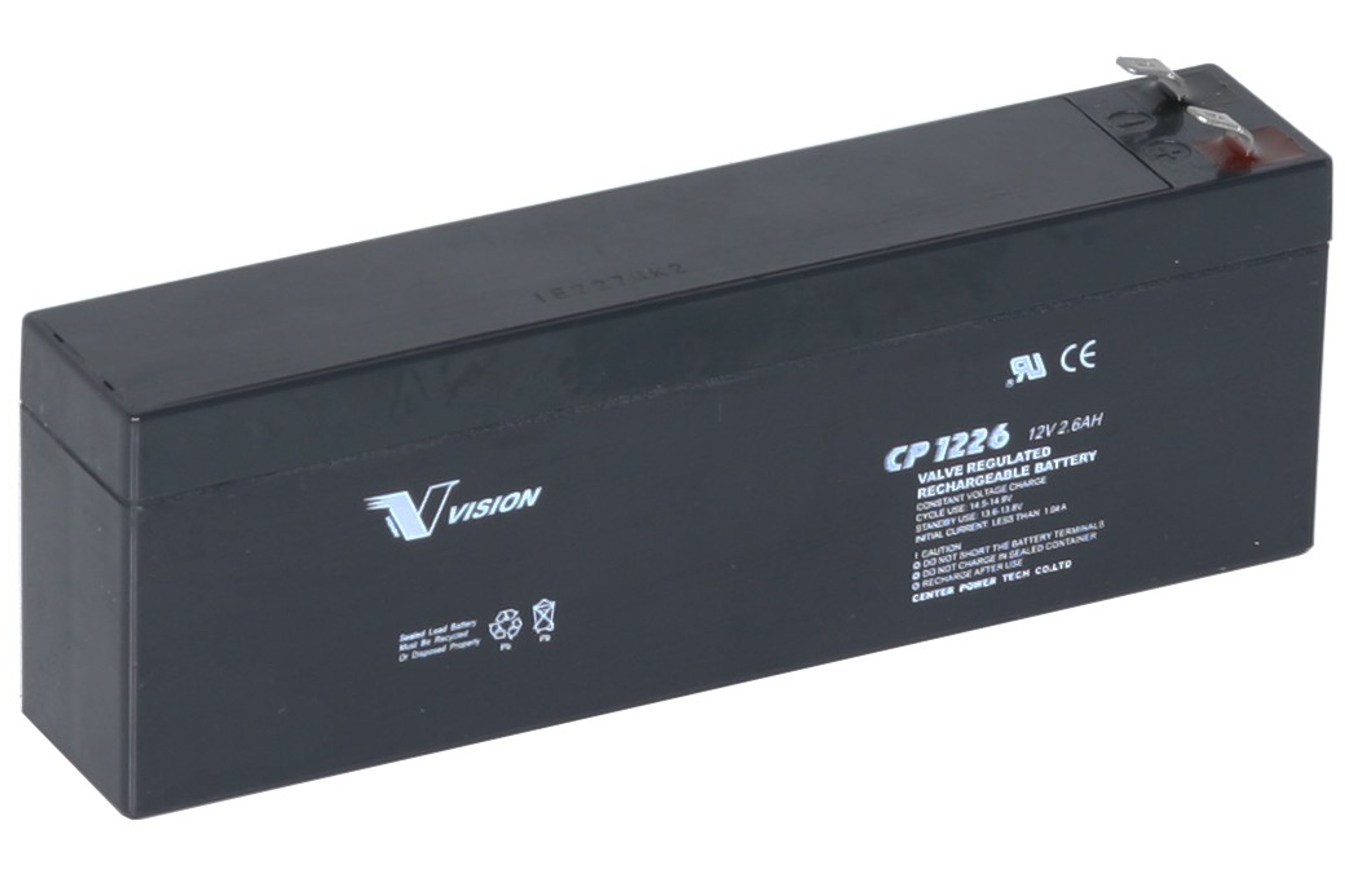 VISION CP-SERIE 12V 2,6AH AGM BATTERI