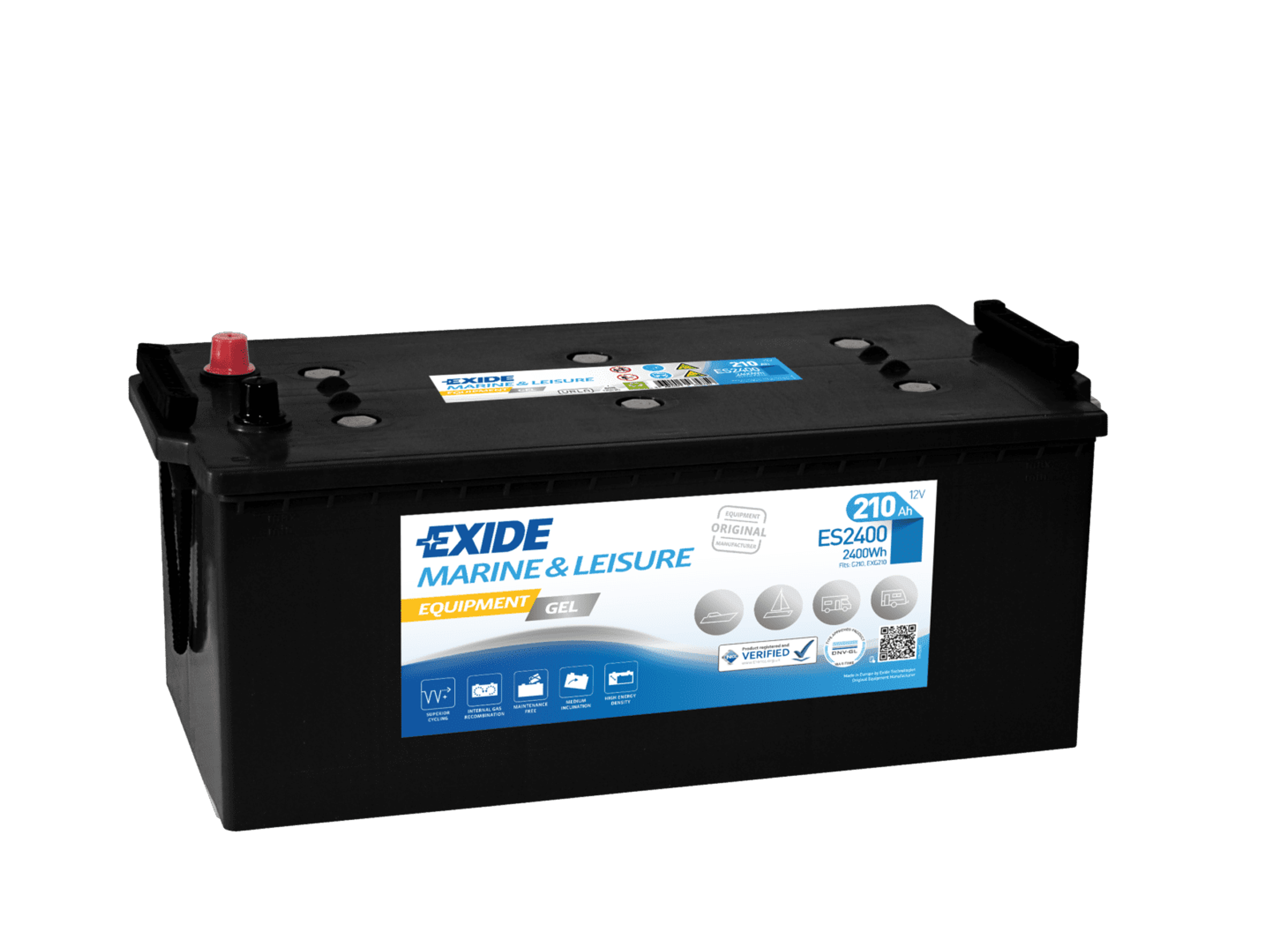 EXIDE BATTERI MARINE GELE 12V 210AH