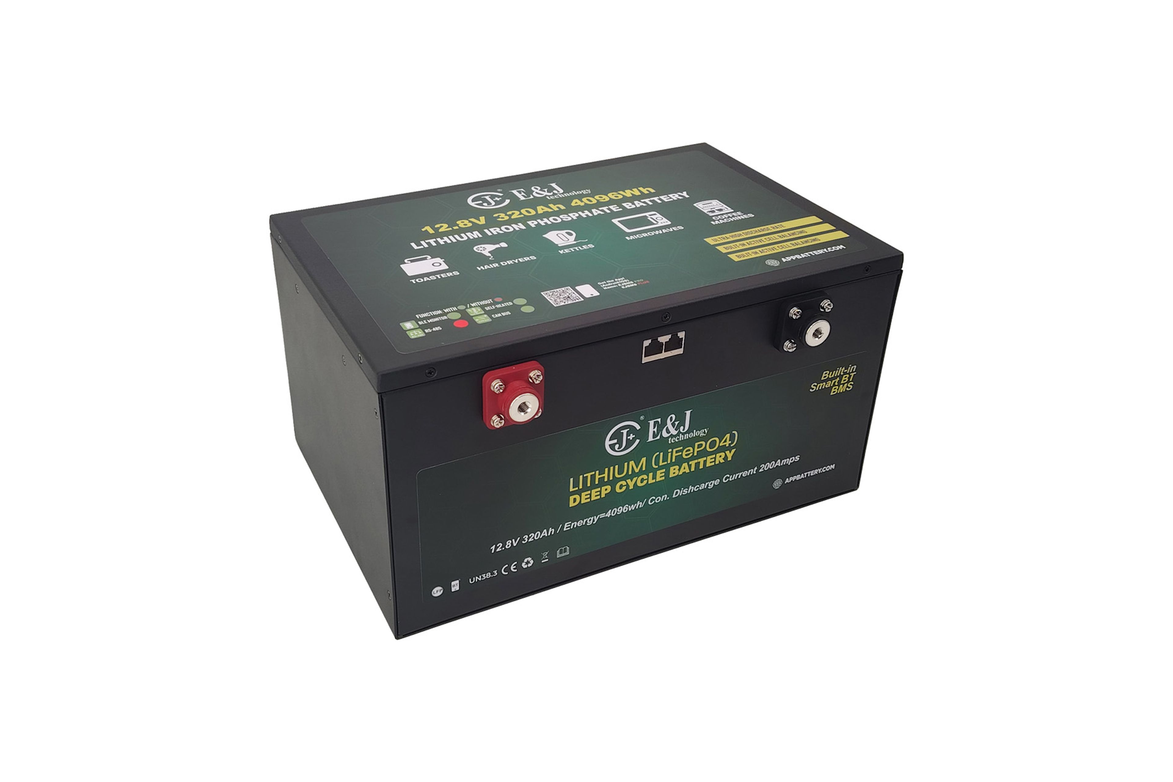 E&J LITHIUM 12V 320AH BT & HEAT