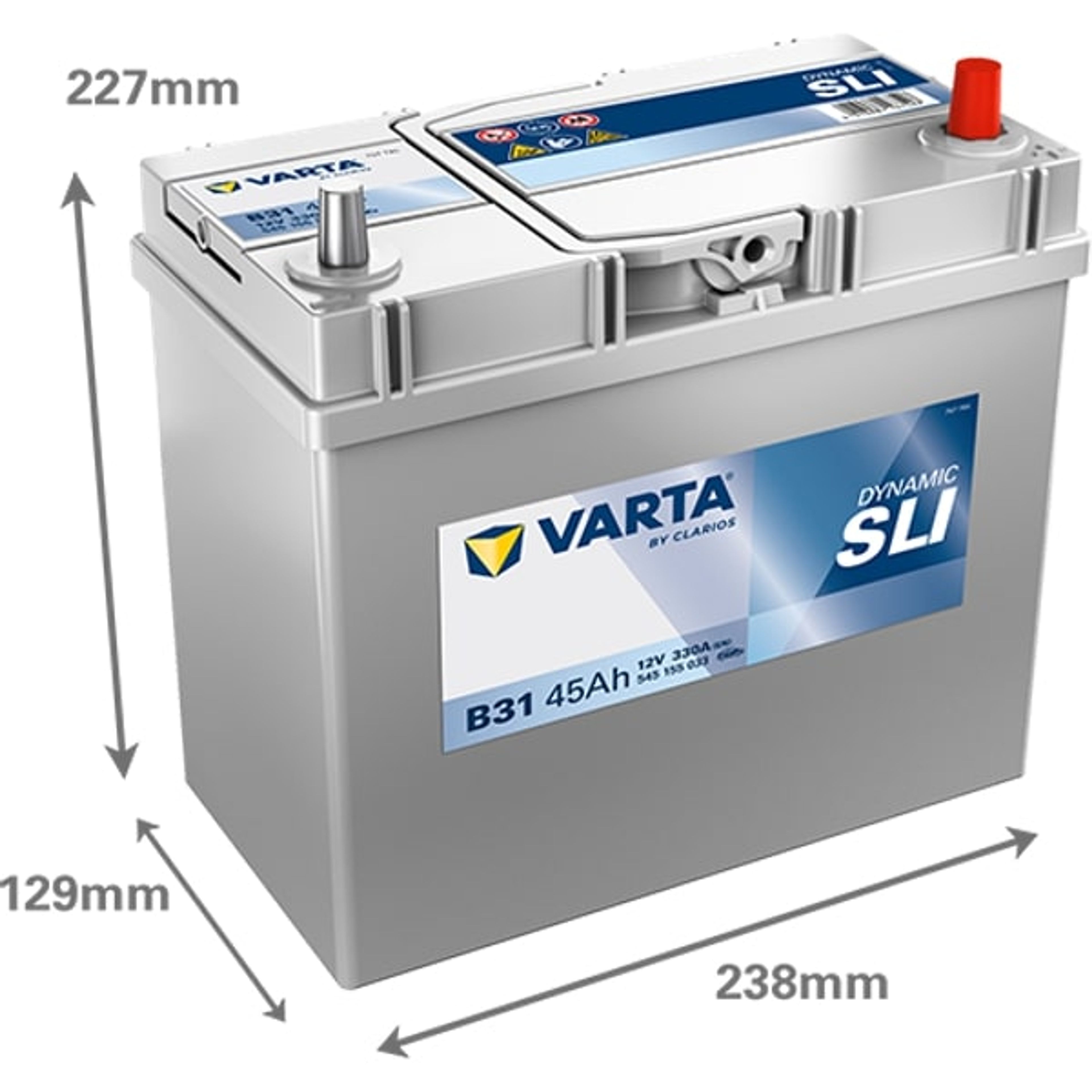 VARTA BATTERI BLUE DYNAMIC 12V 45 AH