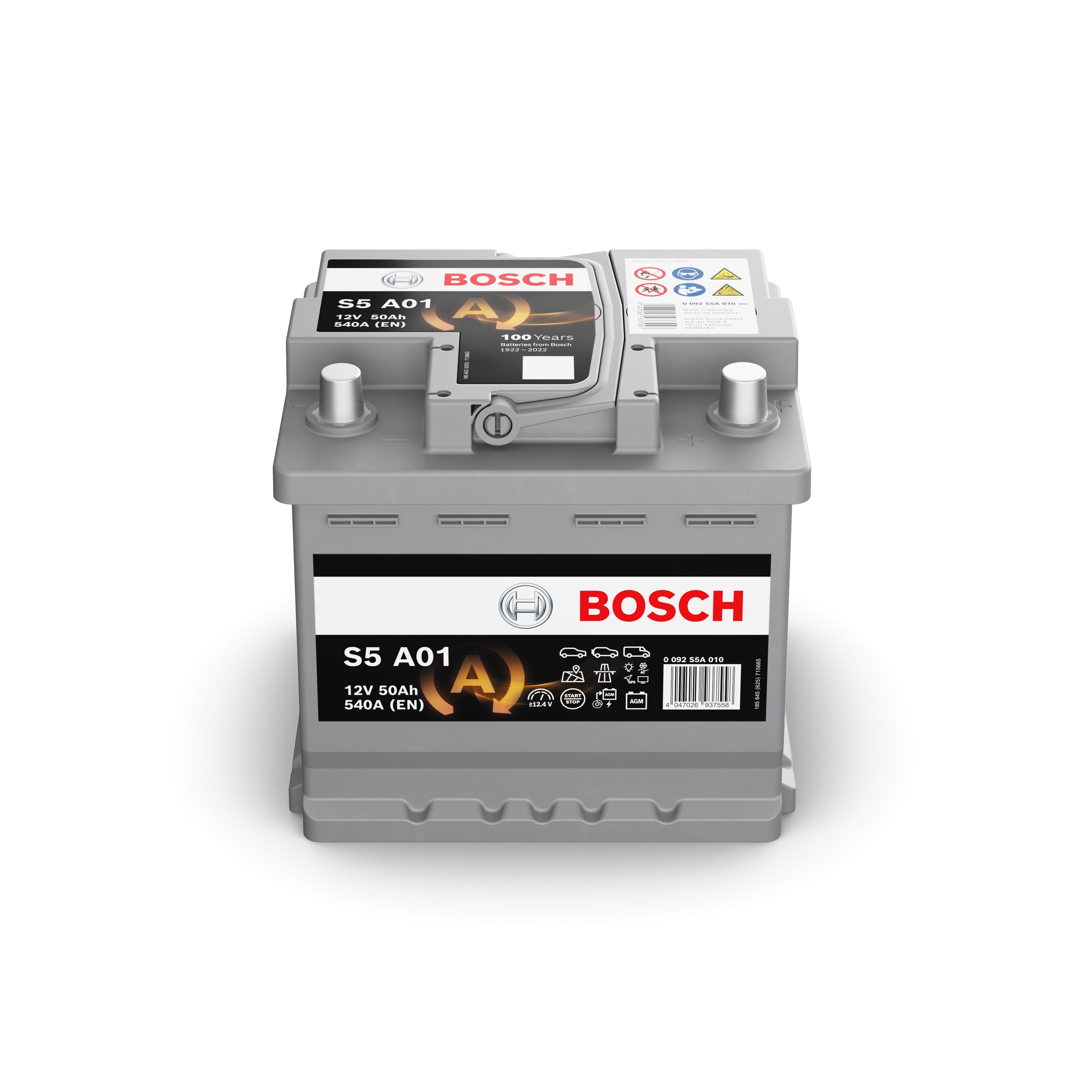 BOSCH BATTERI AGM START-STOP 12V 50 AH