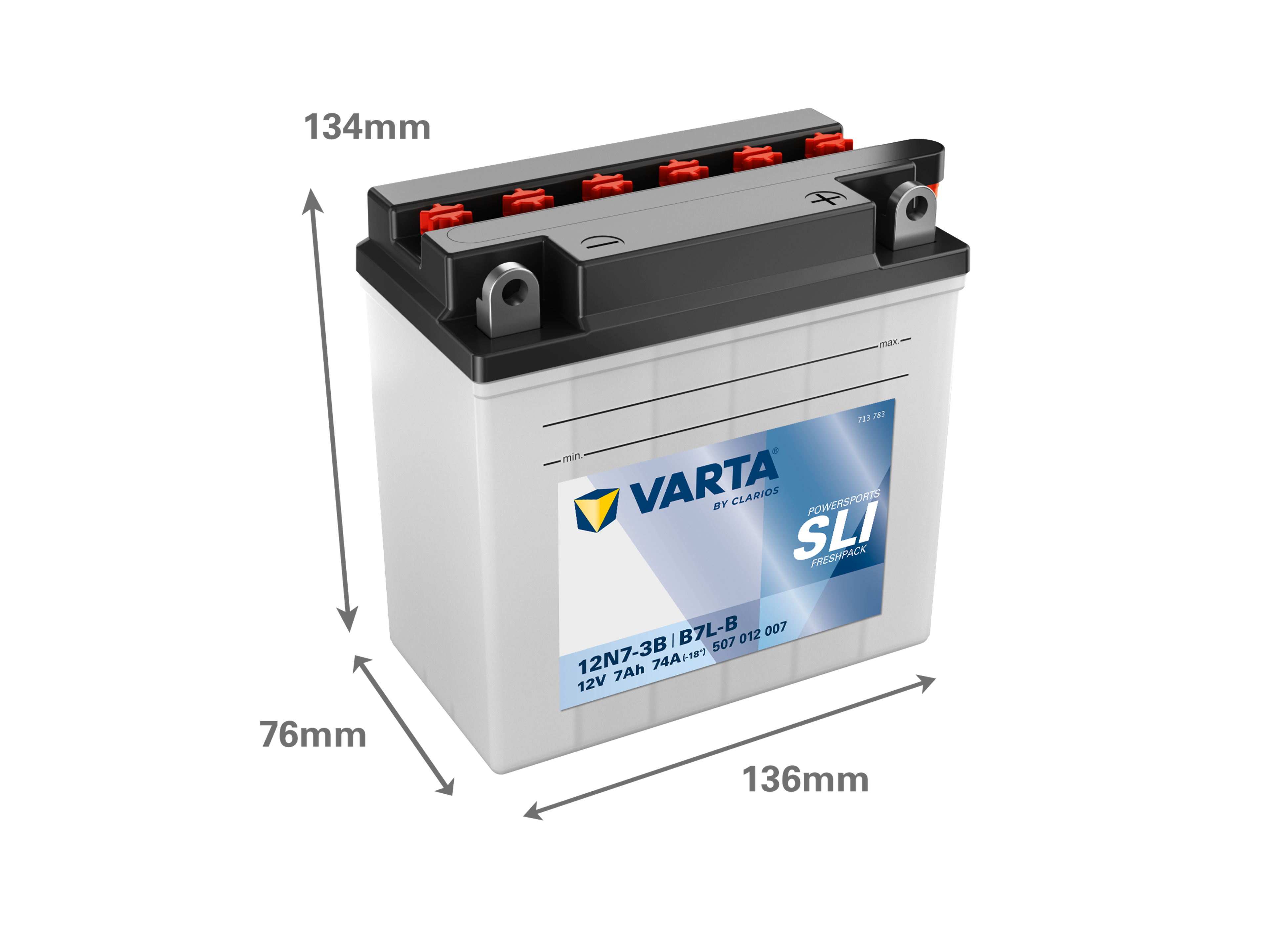 VARTA POWERSPORTS FRESHPACK 12V 7 AH