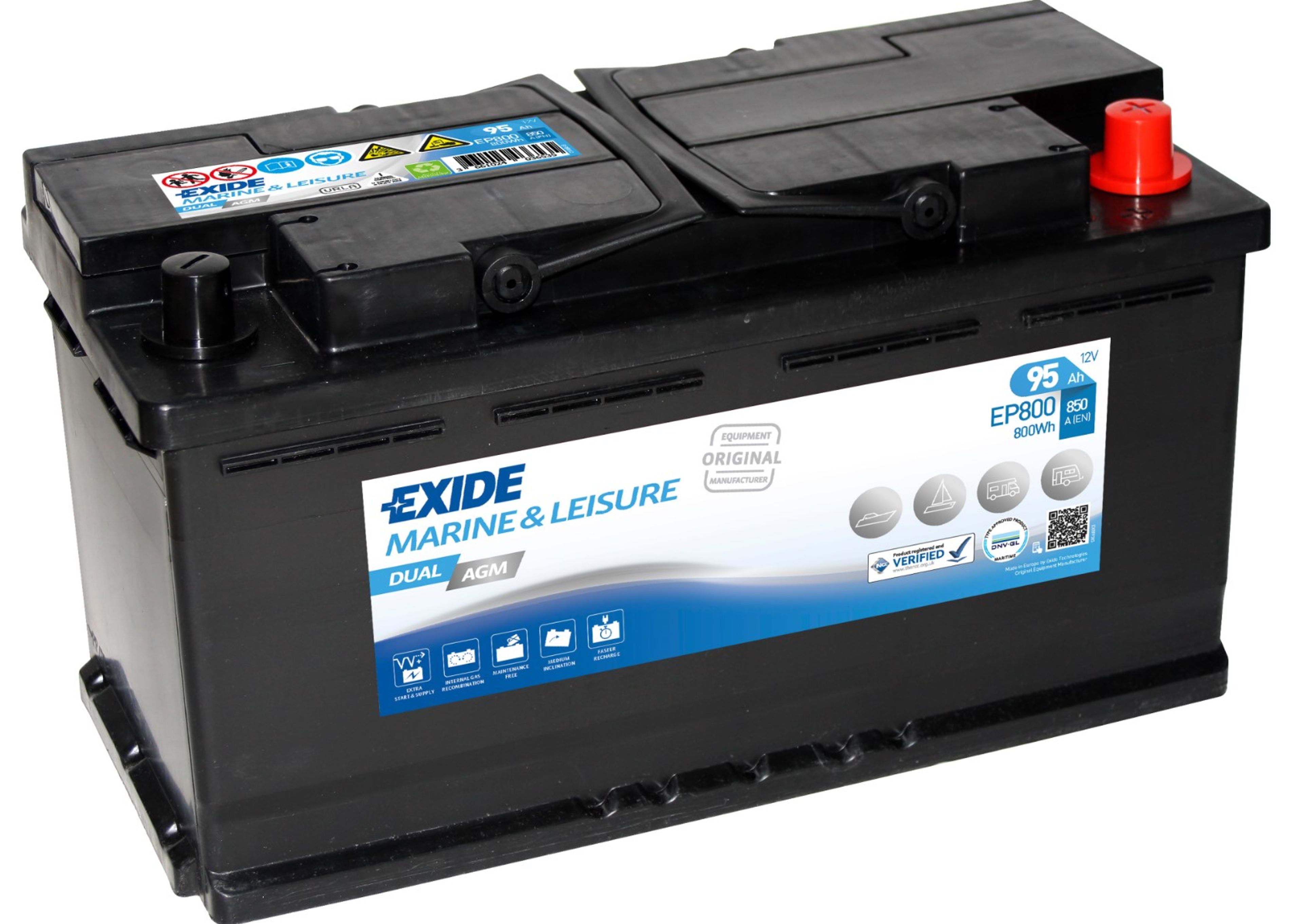 EXIDE BATTERI DUAL AGM 12V 95AH