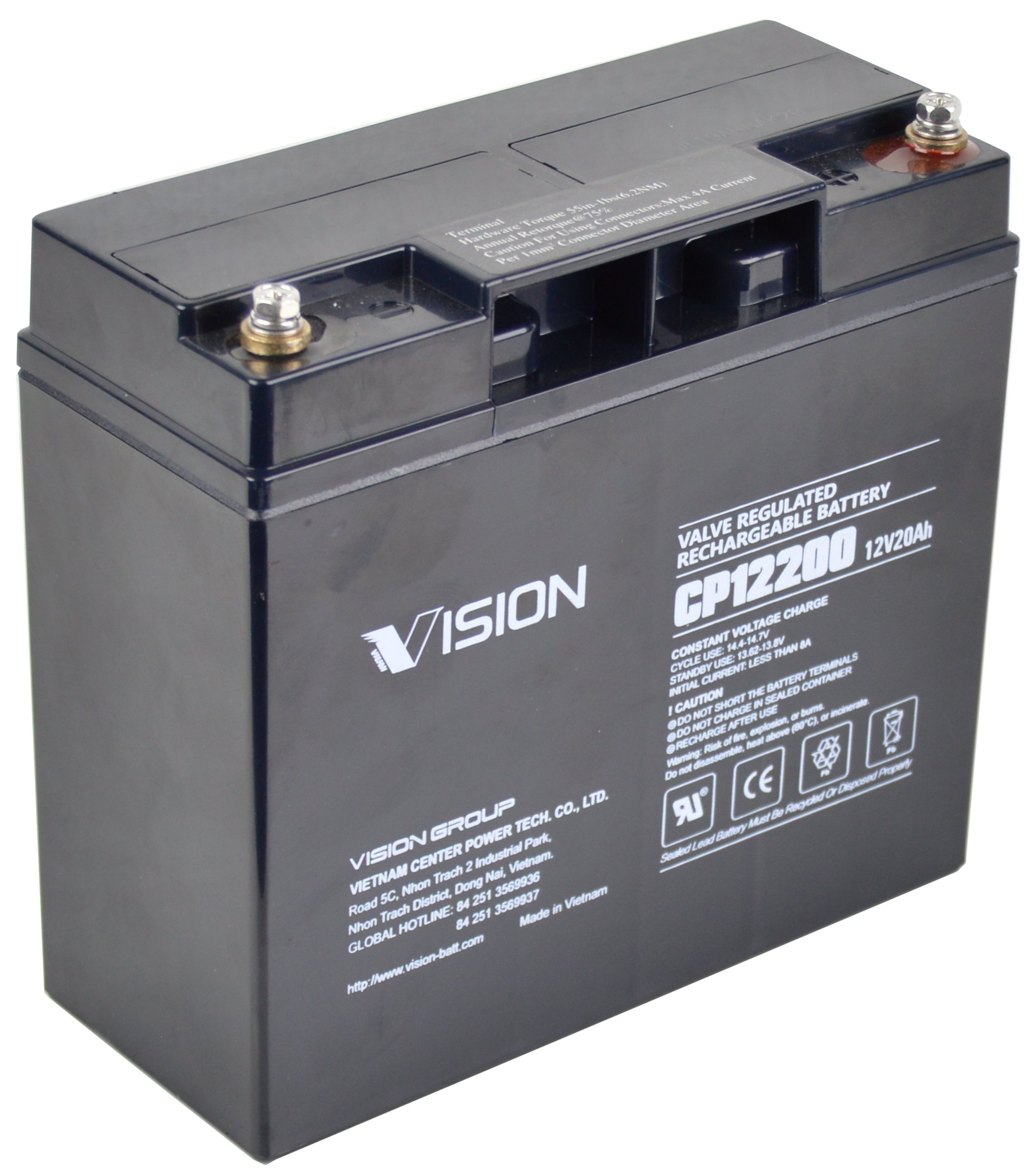 VISION CP-SERIE 12V 20AH AGM BATTERI SP