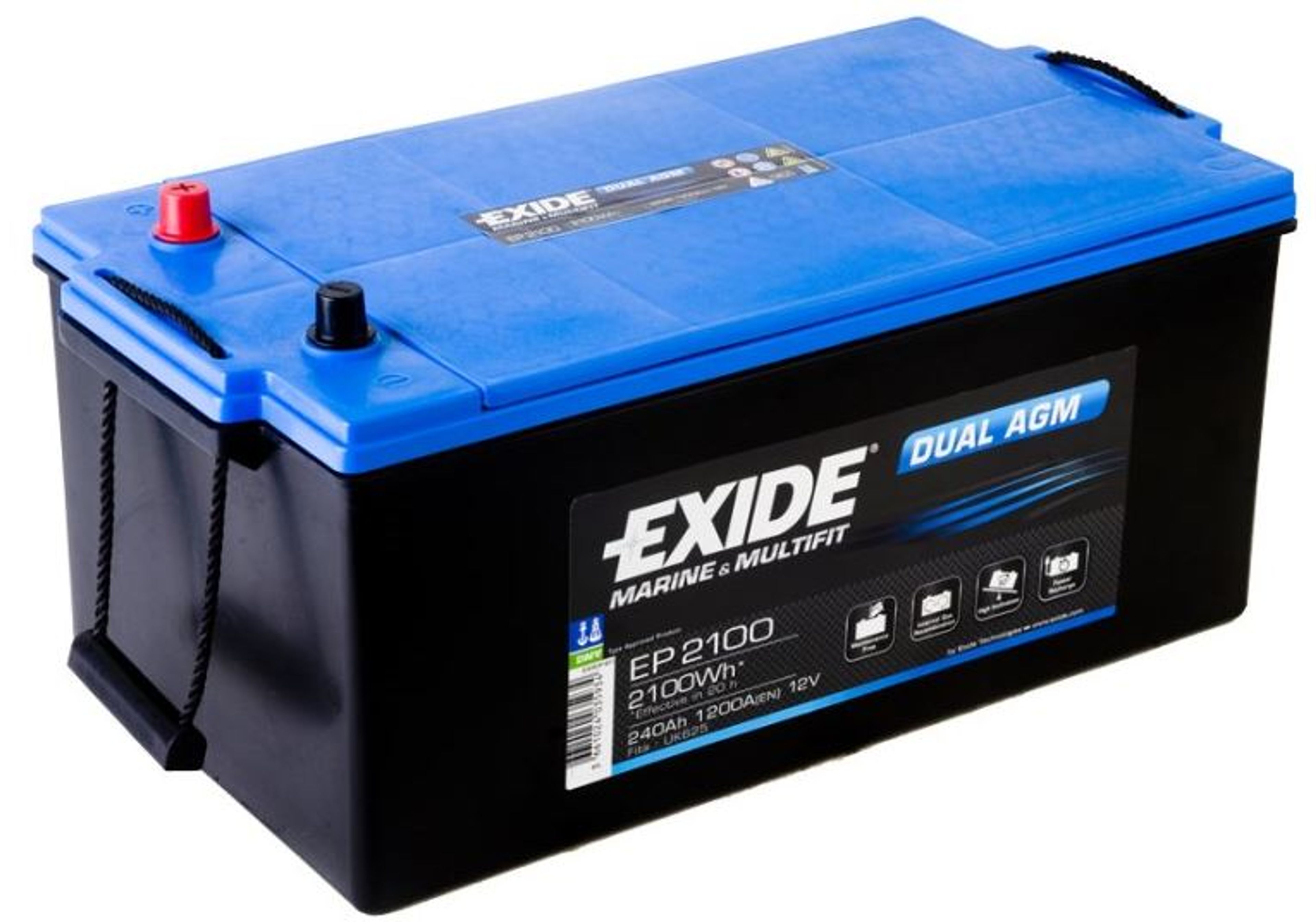 EXIDE BATTERI DUAL AGM 12V 240AH