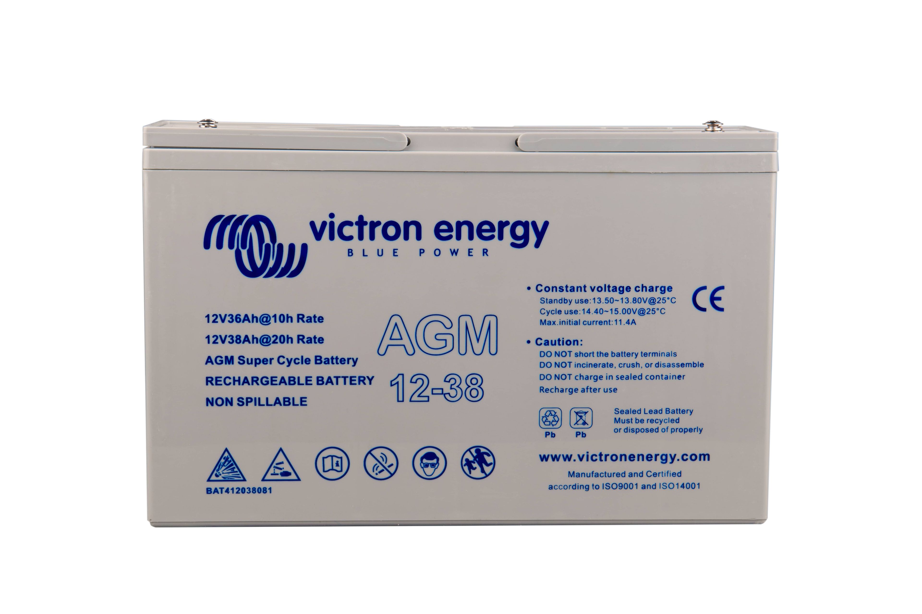 VICTRON AGM 12V 38AH DEEP CYCLE BATTERI