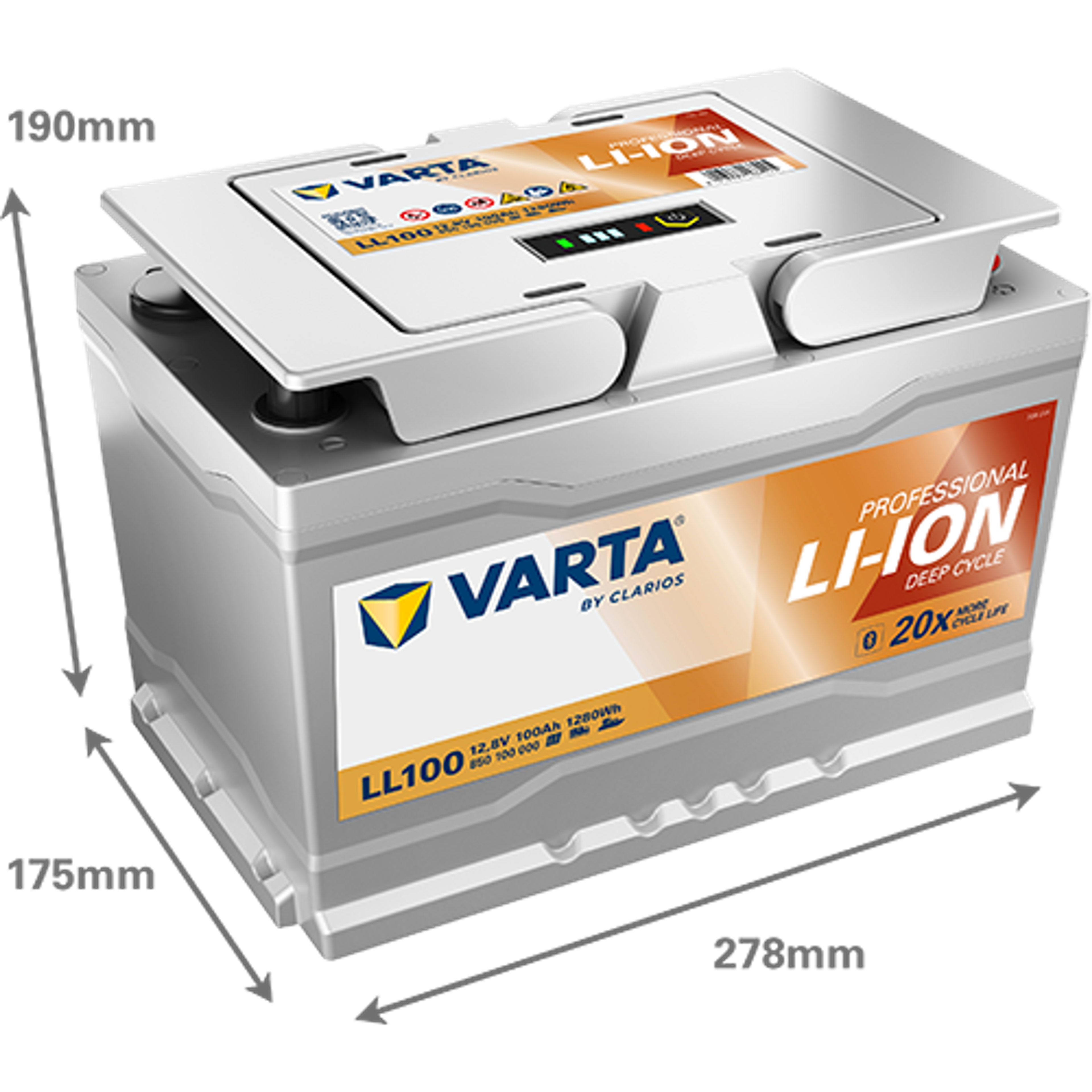 VARTA PROFESSIONAL LI-ION 12V 100Ah 1280Wh