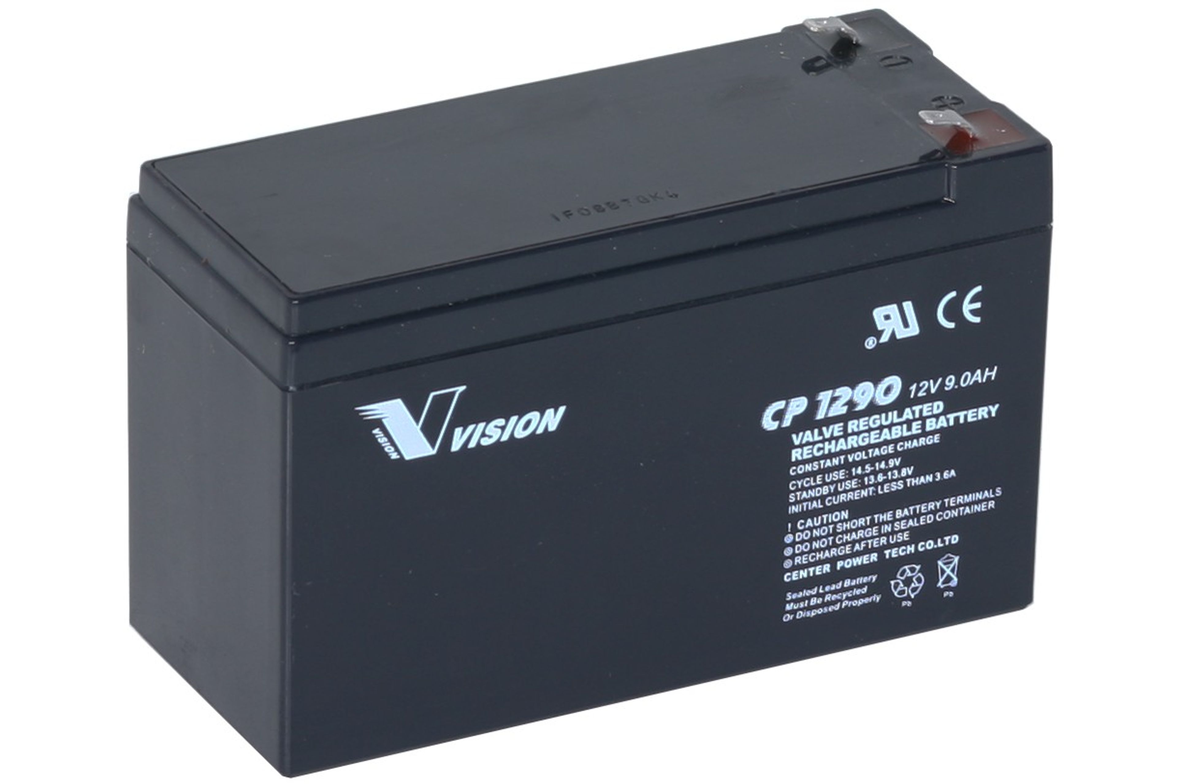 VISION CP-SERIE 12V 9AH AGM BATTERI F2