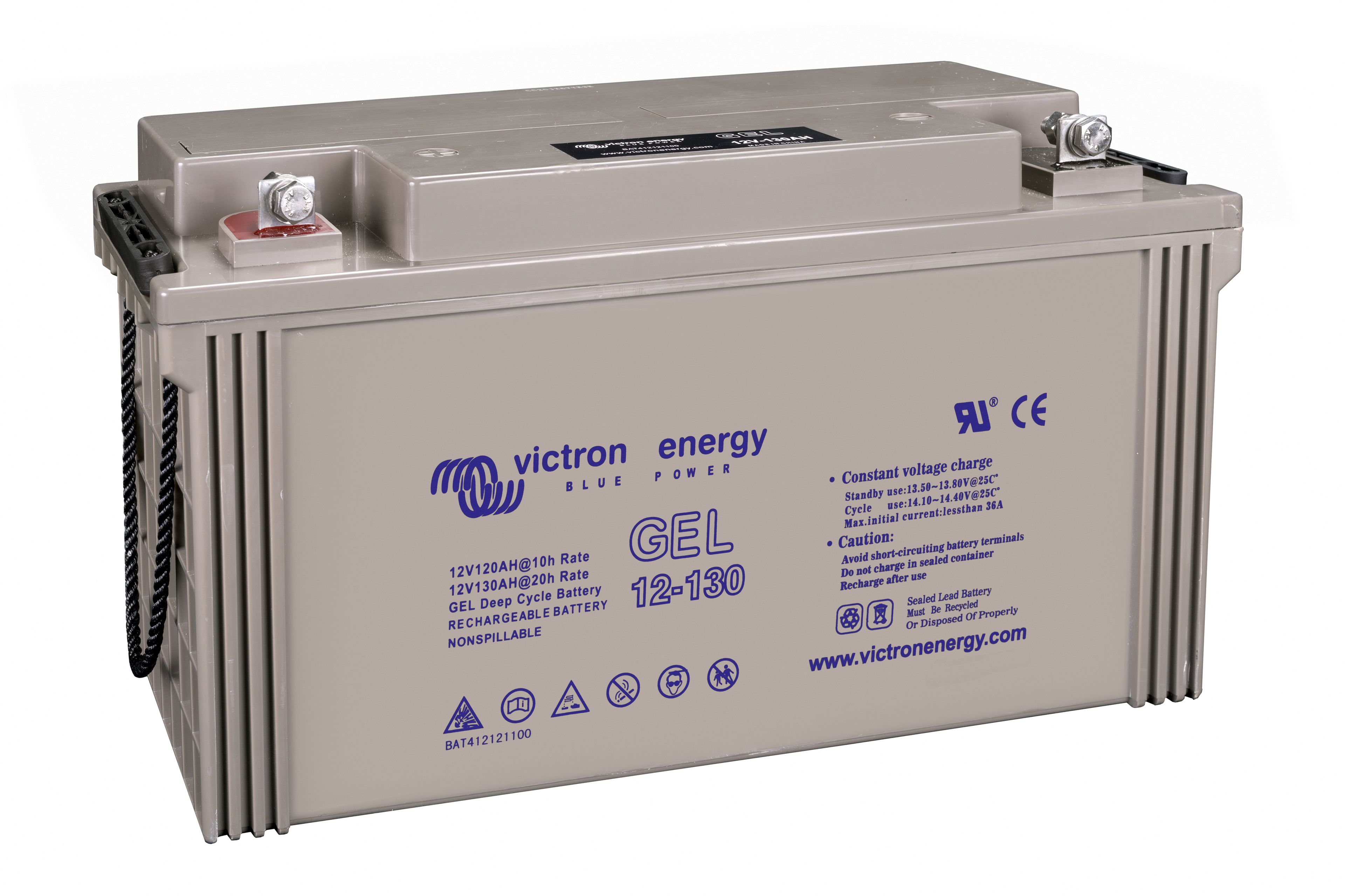 VICTRON 12V 130AH GEL DEEP CYCLE BATTERI