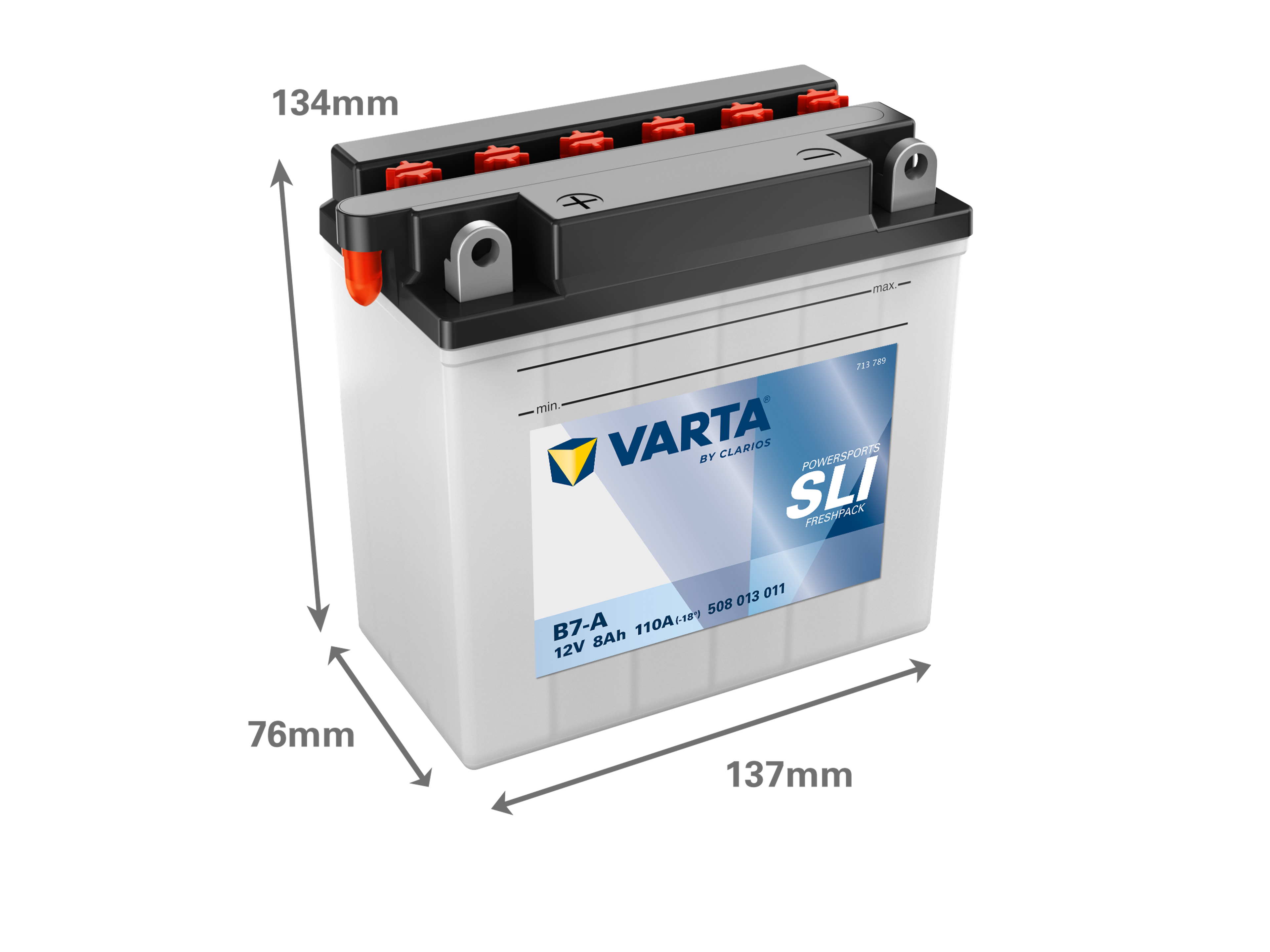 VARTA POWERSPORTS FRESHPACK 12V 8 AH