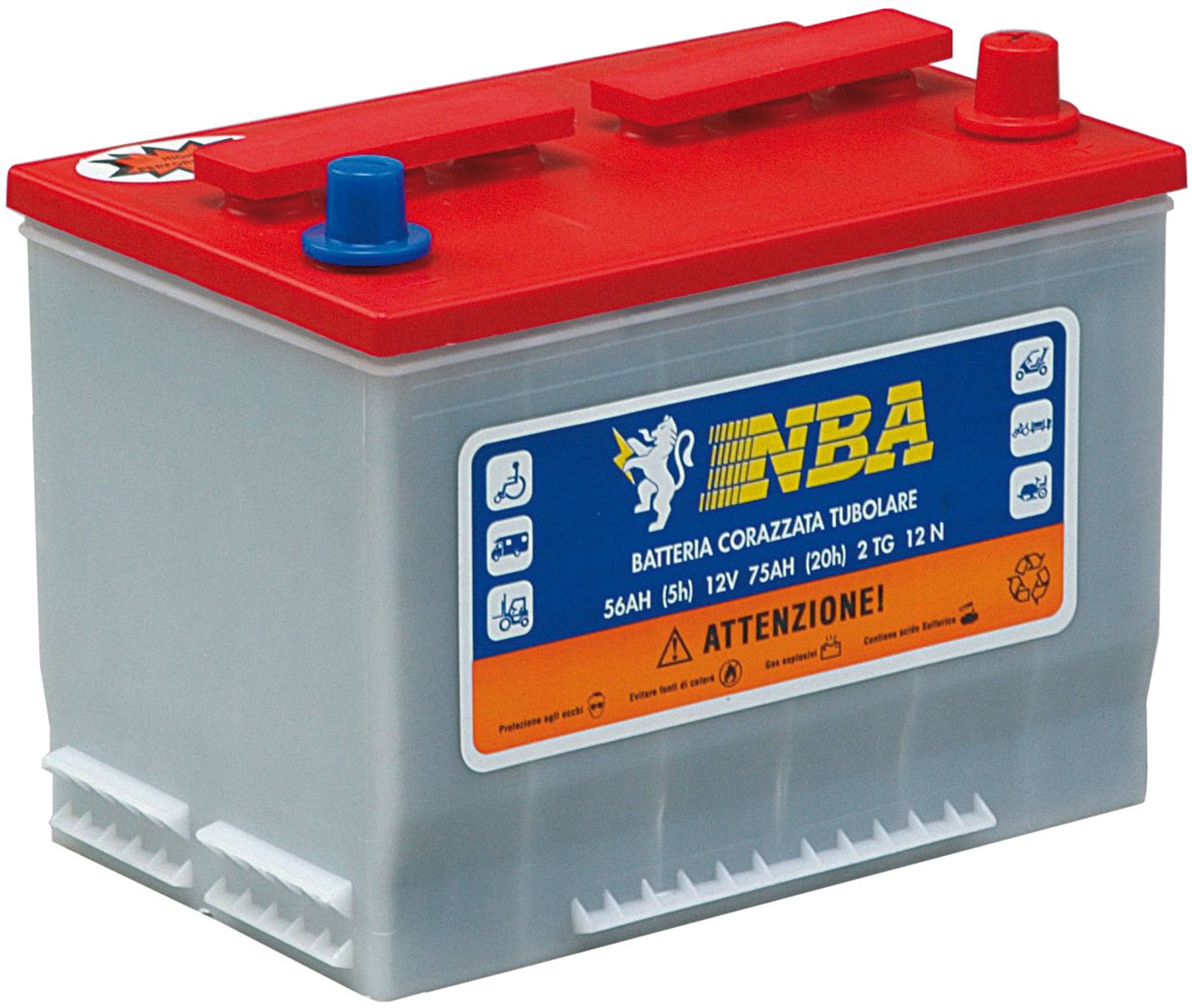 DANBRIT RØRPLADE BATTERI  75AH