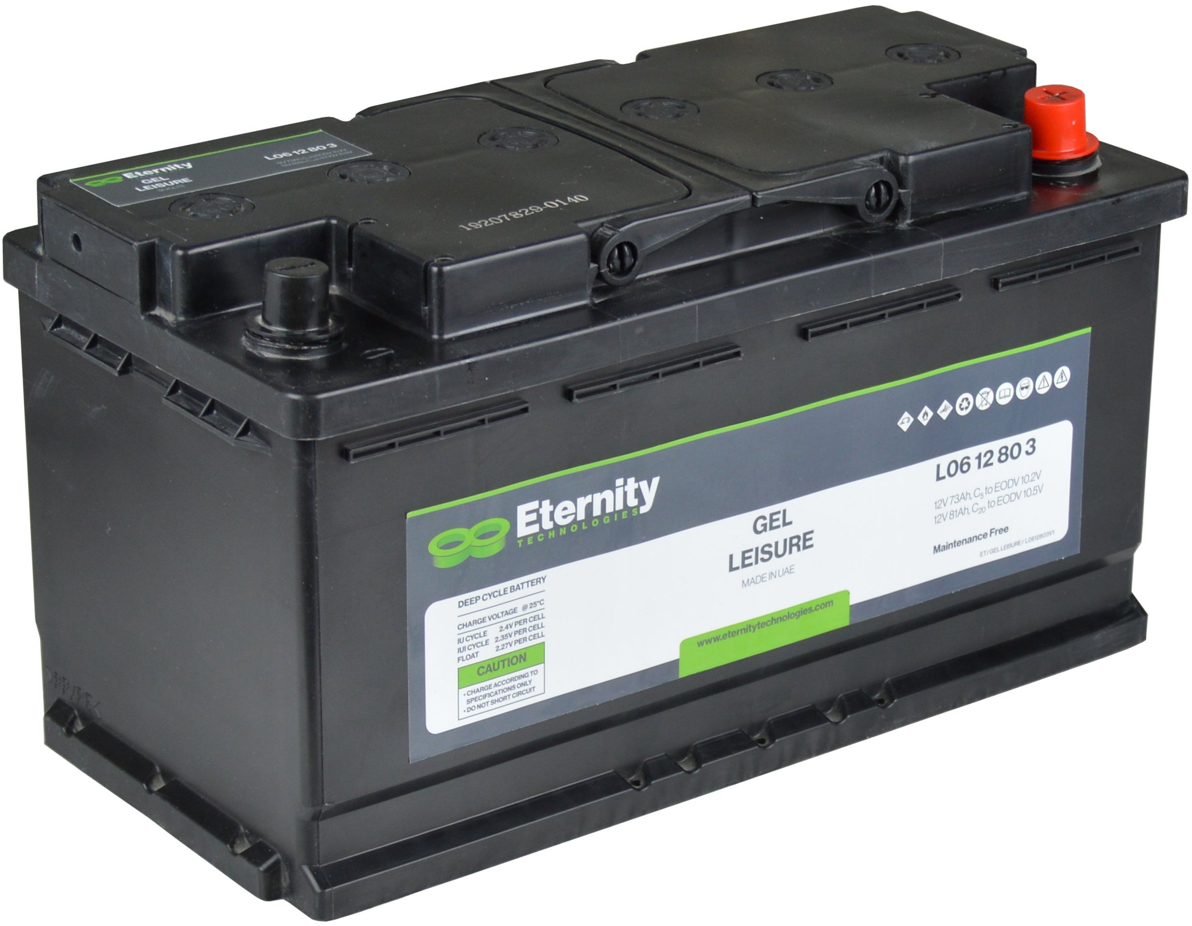ETERNITY GELE BATTERI 12V 81AH 20/H