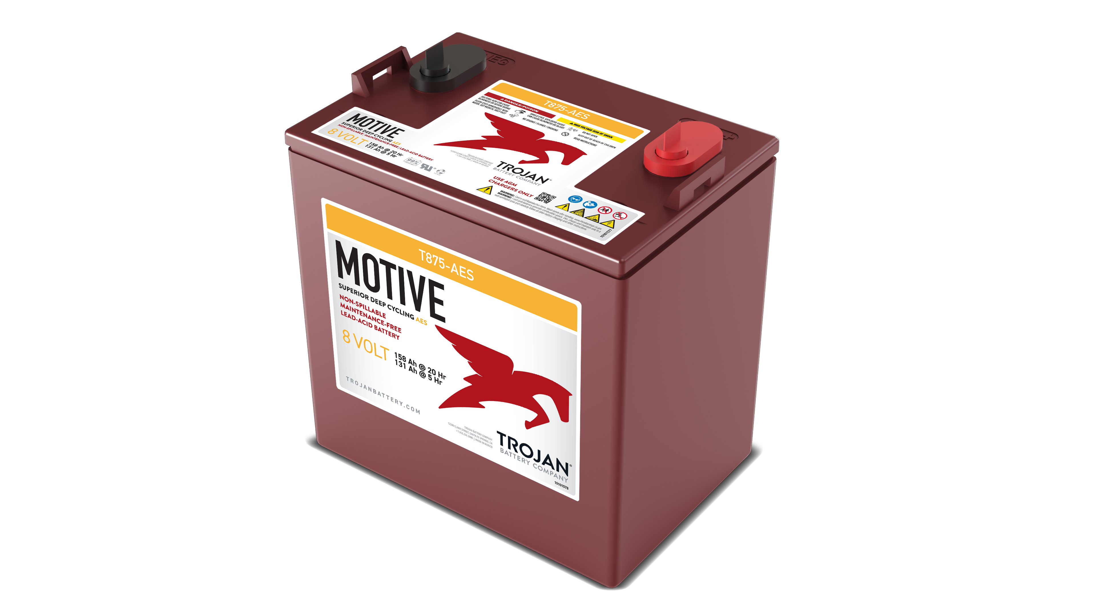 TROJAN AES AGM BATTERI 8V 158AH POL M8