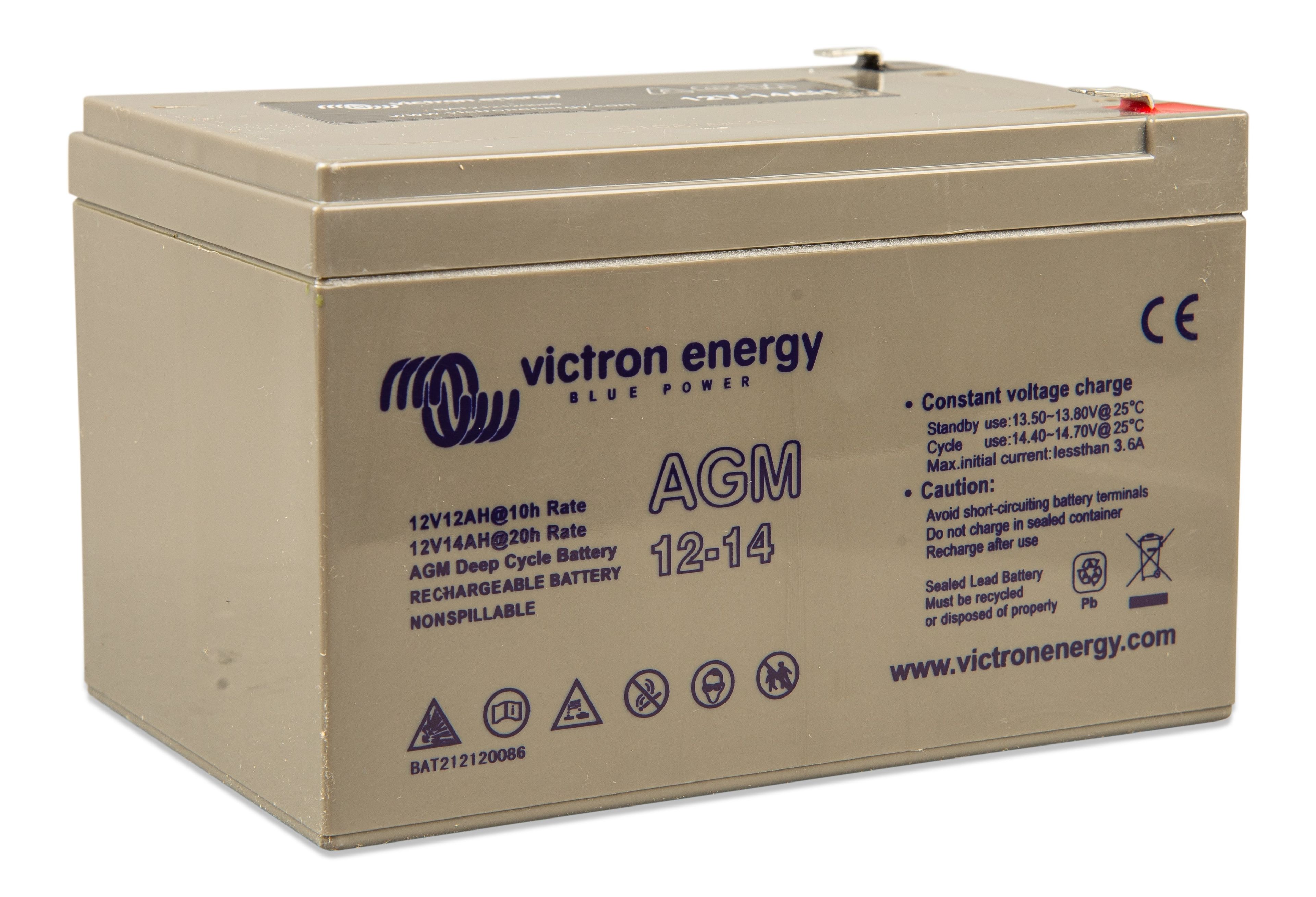 VICTRON AGM DEEP CYCLE BATT 12V 14AH