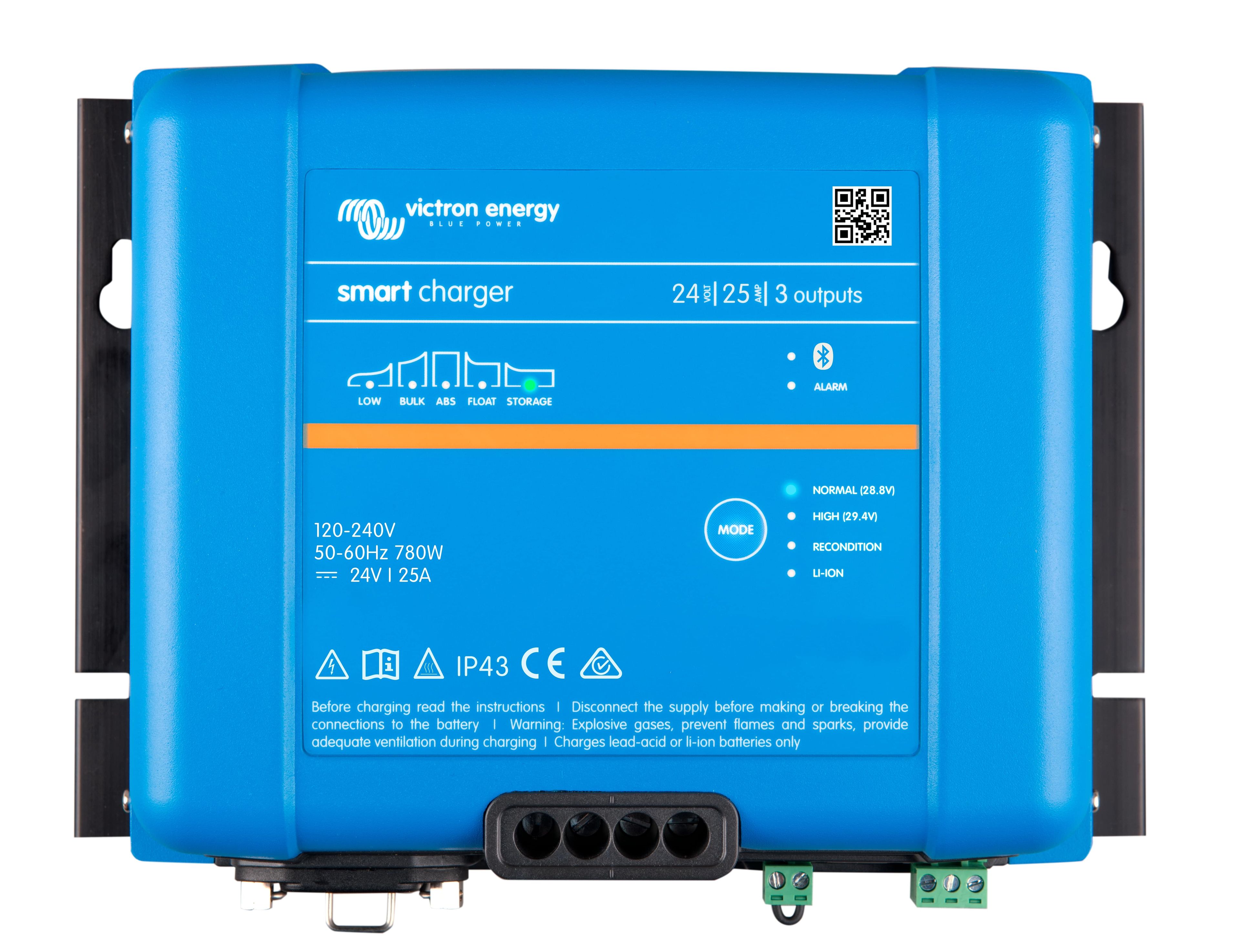 VICTRON SMART IP43 LADER 24V 25A (3) 120-240V