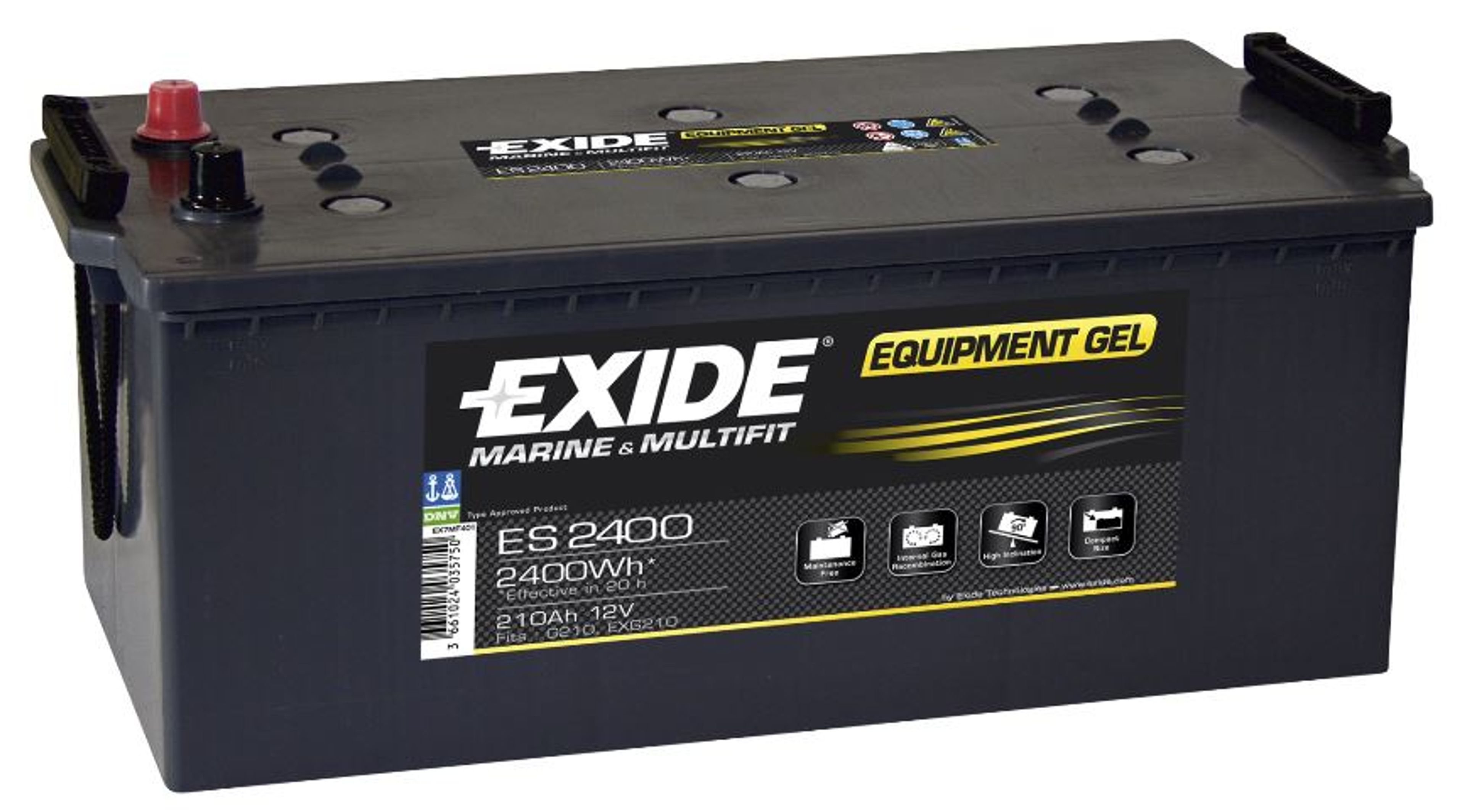 EXIDE BATTERI MARINE GELE 12V 210AH