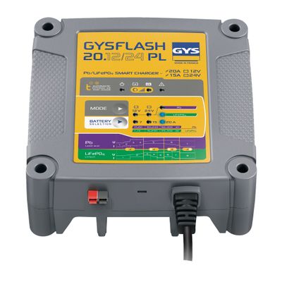 GYS GYSFLASH LADER 20. 12/24V 20/15A