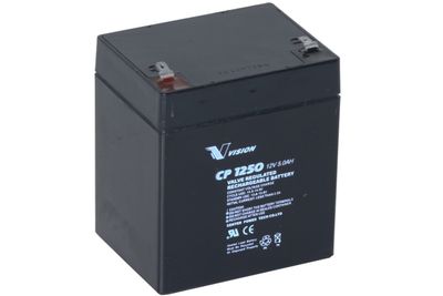 VISION CP-SERIE 12V 5AH AGM BATTERI F2 
