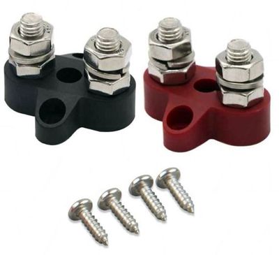 VICTRON DUAL TERM. STUD M8 LINKED SET