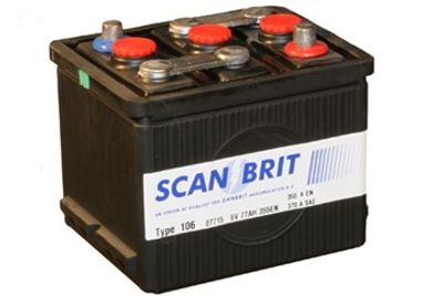 DANBRIT START BATTERI 6V 77 AH BAKELITE