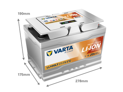 VARTA PROFESSIONAL LI-ION 12V 100Ah 1280Wh HEAT