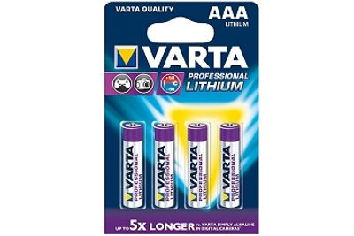 VARTA LITHIUM BATTERI 1,5V AAA