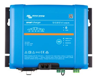 VICTRON SMART IP43 LADER 12V 30A (1+1) 120-240V